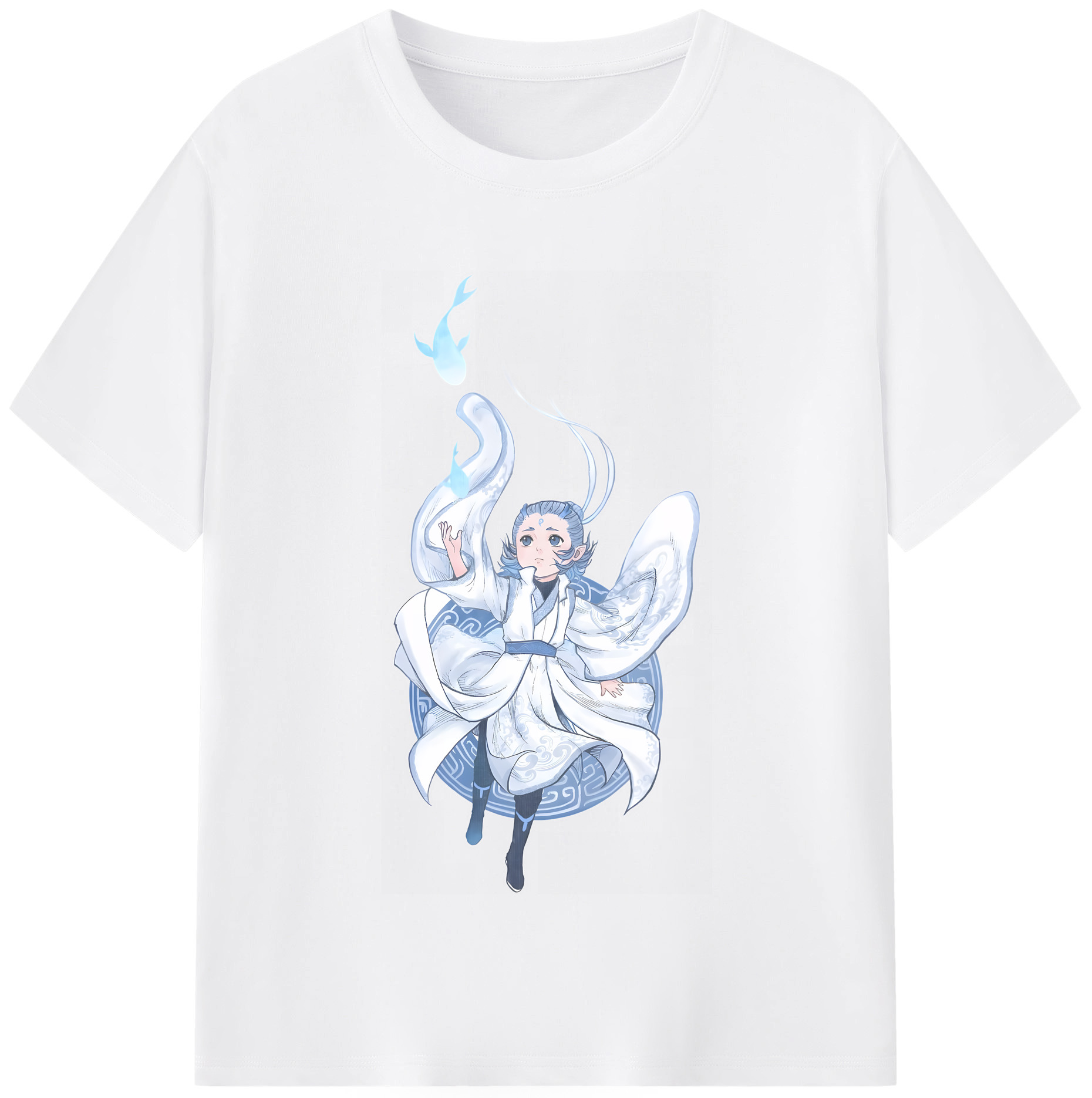 （画像用） Ne Zha 2 ナタ 魔童の大暴れ 綿100％半袖Tシャツ（フロントプリント）