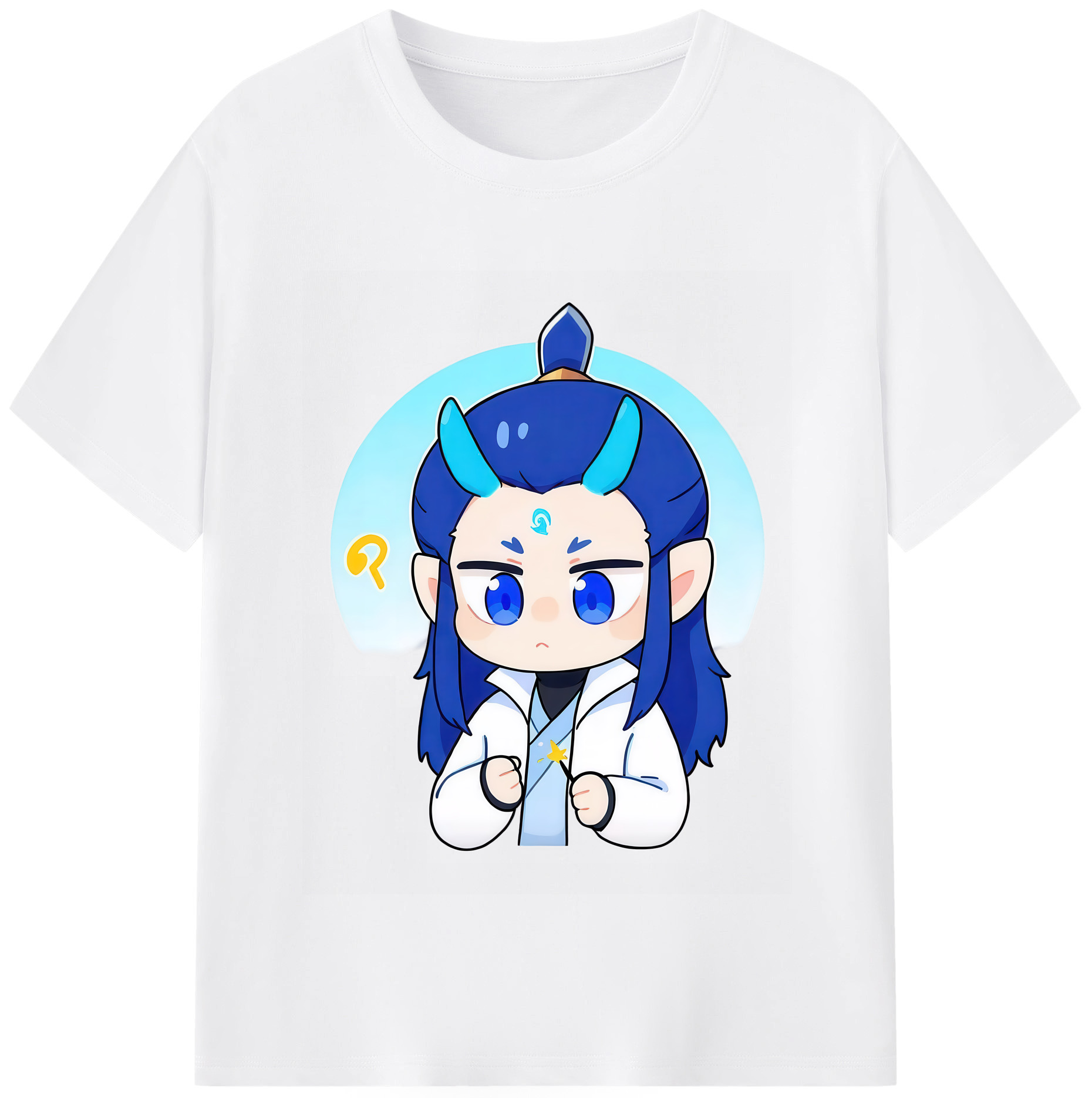 （画像用） Ne Zha 2 ナタ 魔童の大暴れ 綿100％半袖Tシャツ（フロントプリント）