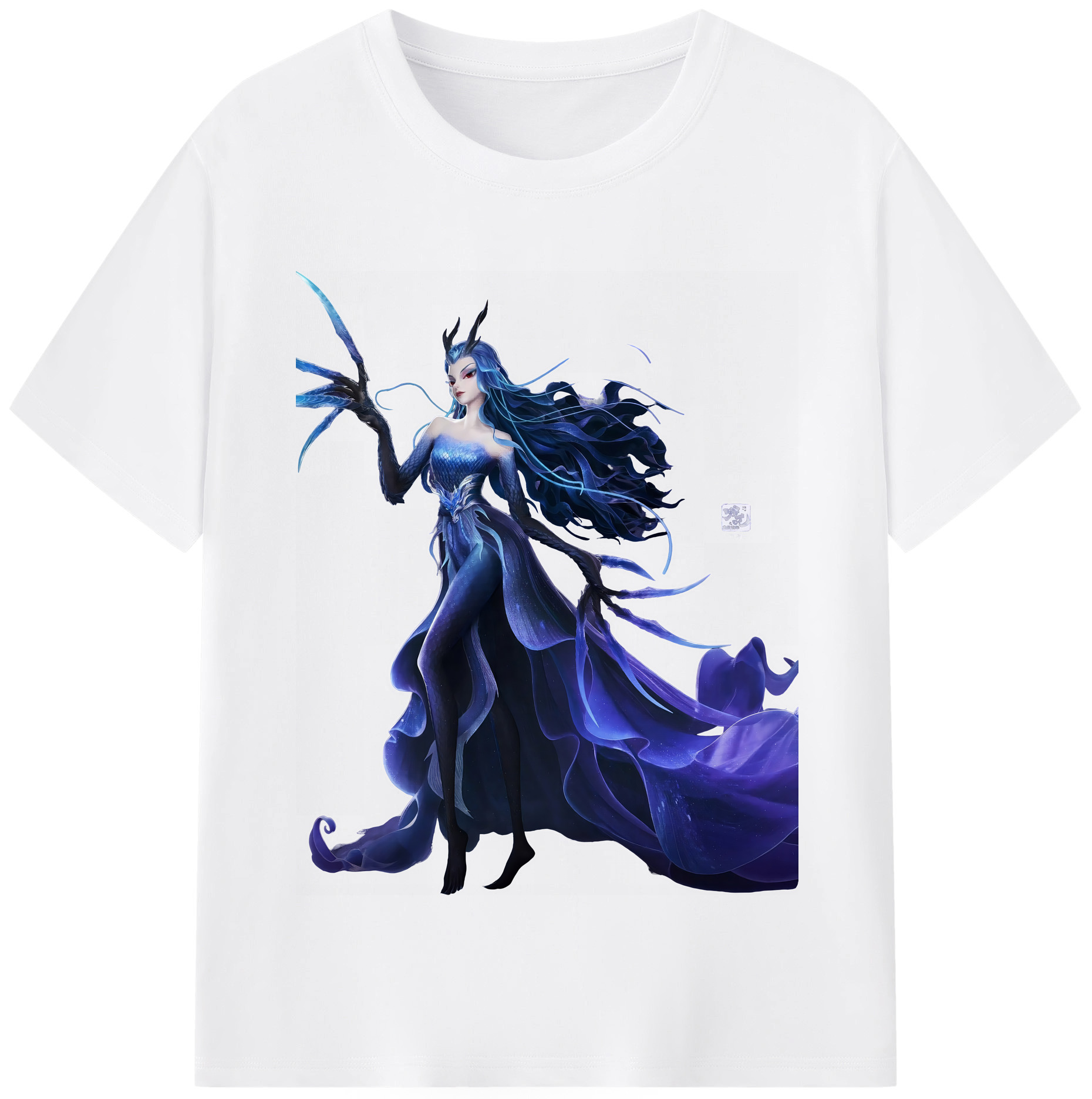（画像用） Ne Zha 2 ナタ 魔童の大暴れ 綿100％半袖Tシャツ（フロントプリント）