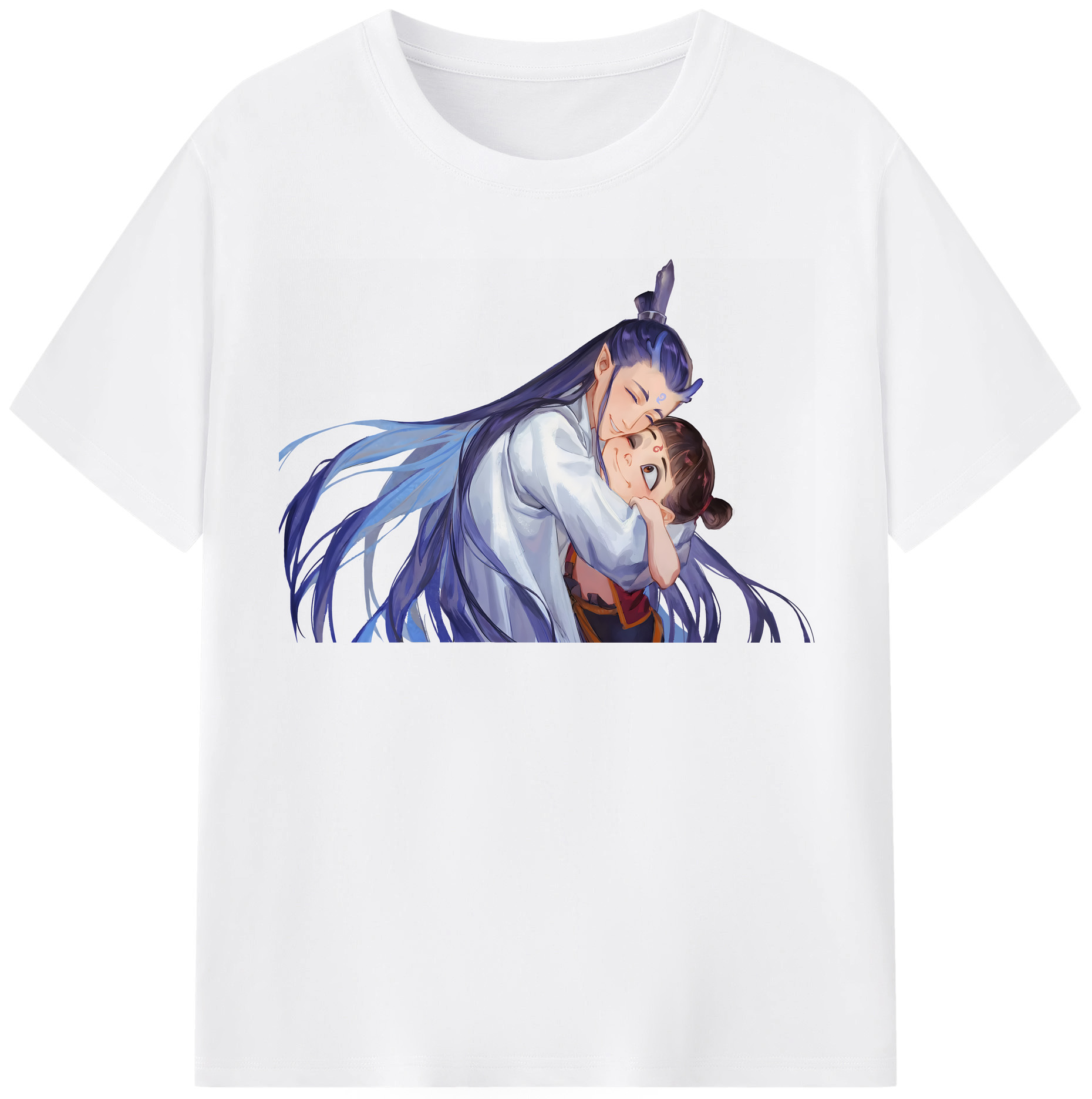 （画像用） Ne Zha 2 ナタ 魔童の大暴れ 綿100％半袖Tシャツ（フロントプリント）