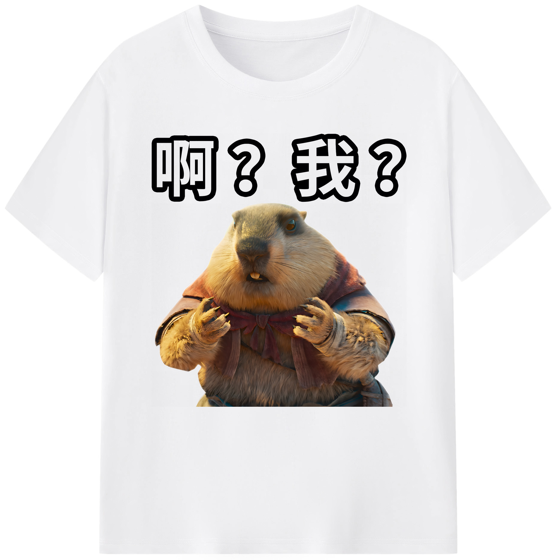 （画像用） Ne Zha 2 ナタ 魔童の大暴れ 綿100％半袖Tシャツ（フロントプリント）