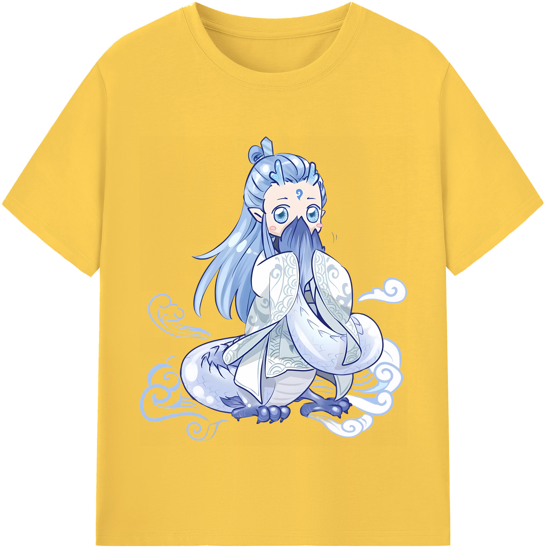 （画像用） Ne Zha 2 ナタ 魔童の大暴れ 綿100％半袖Tシャツ（フロントプリント）