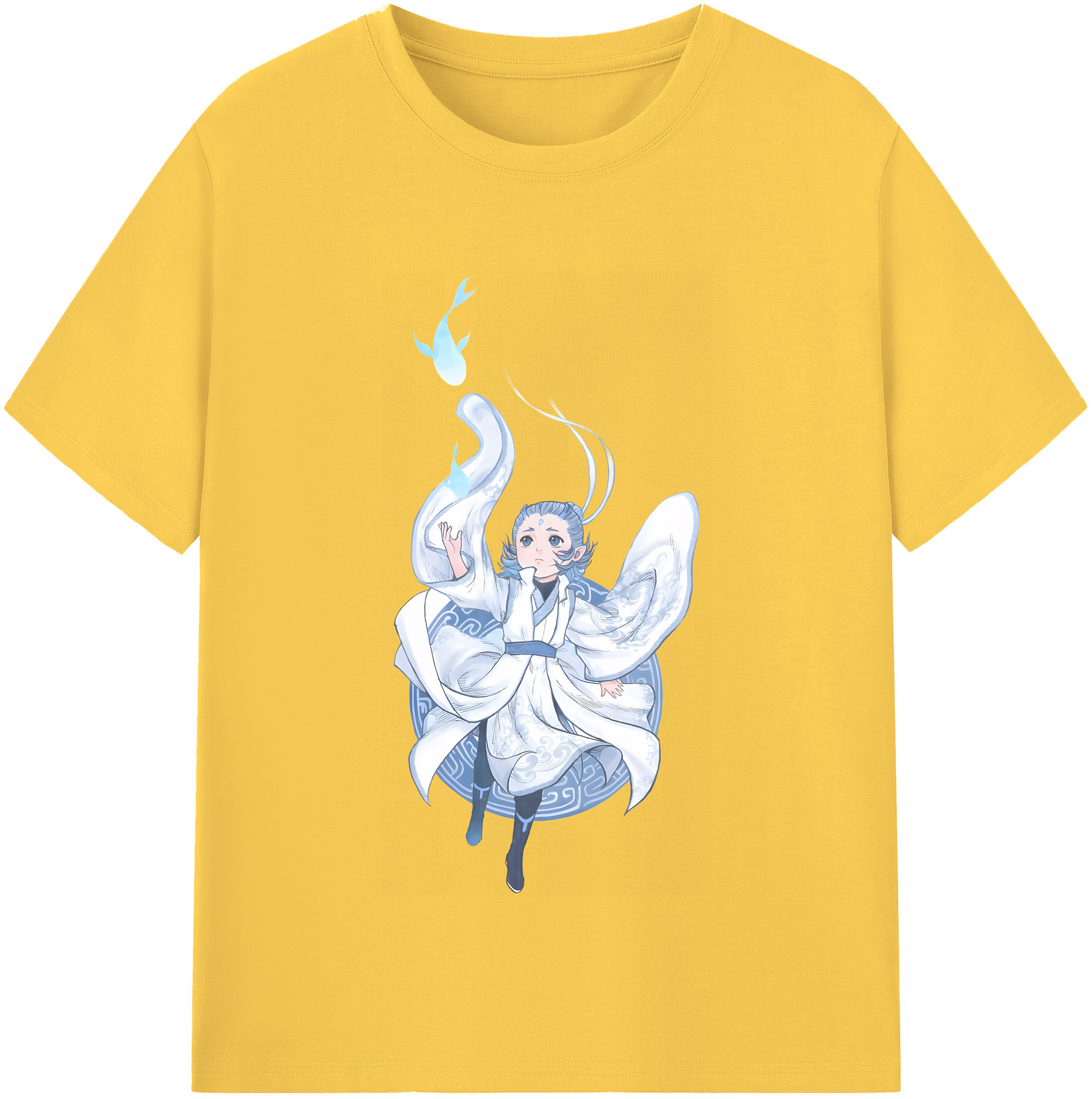 （画像用） Ne Zha 2 ナタ 魔童の大暴れ 綿100％半袖Tシャツ（フロントプリント）