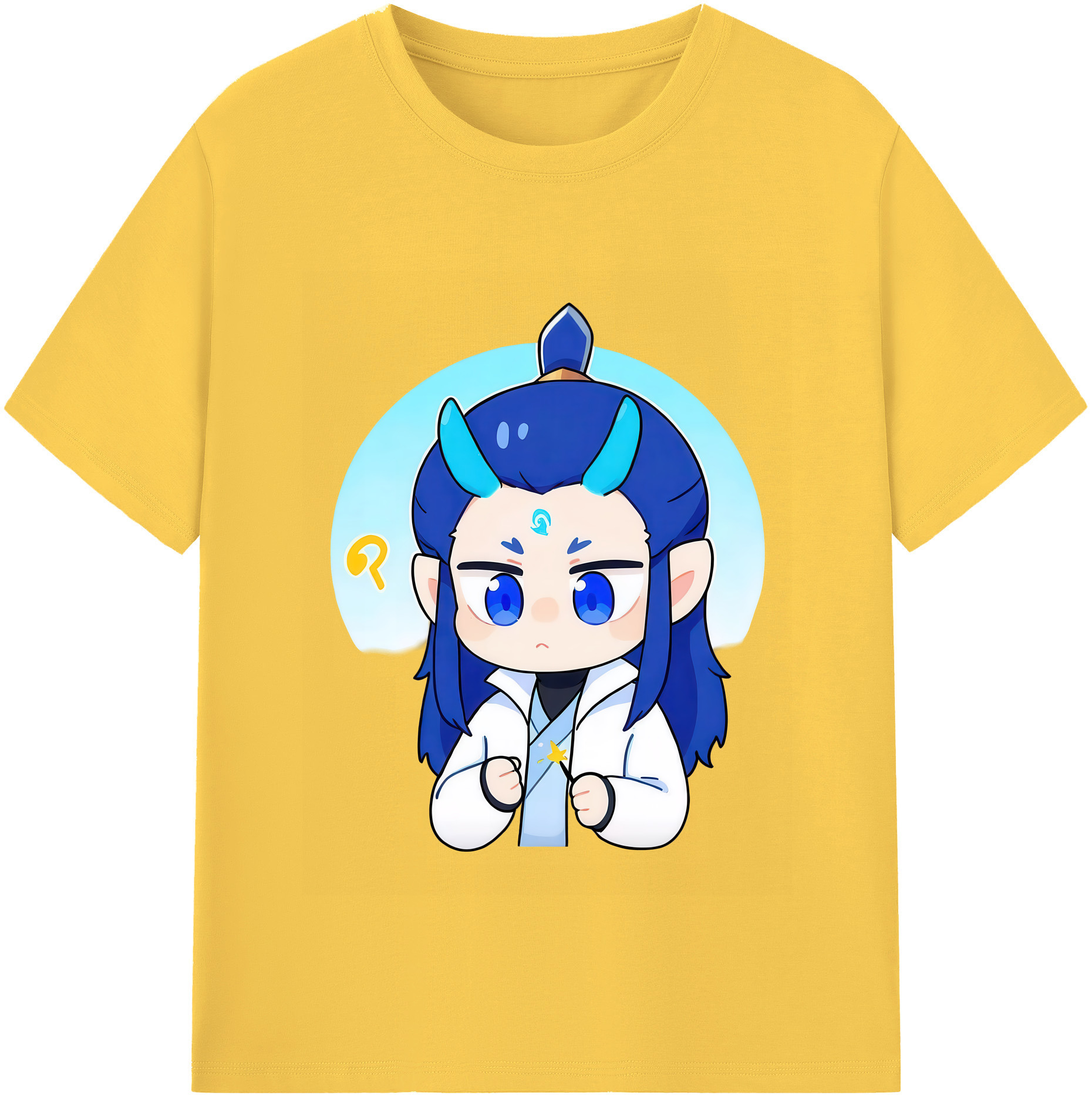 （画像用） Ne Zha 2 ナタ 魔童の大暴れ 綿100％半袖Tシャツ（フロントプリント）