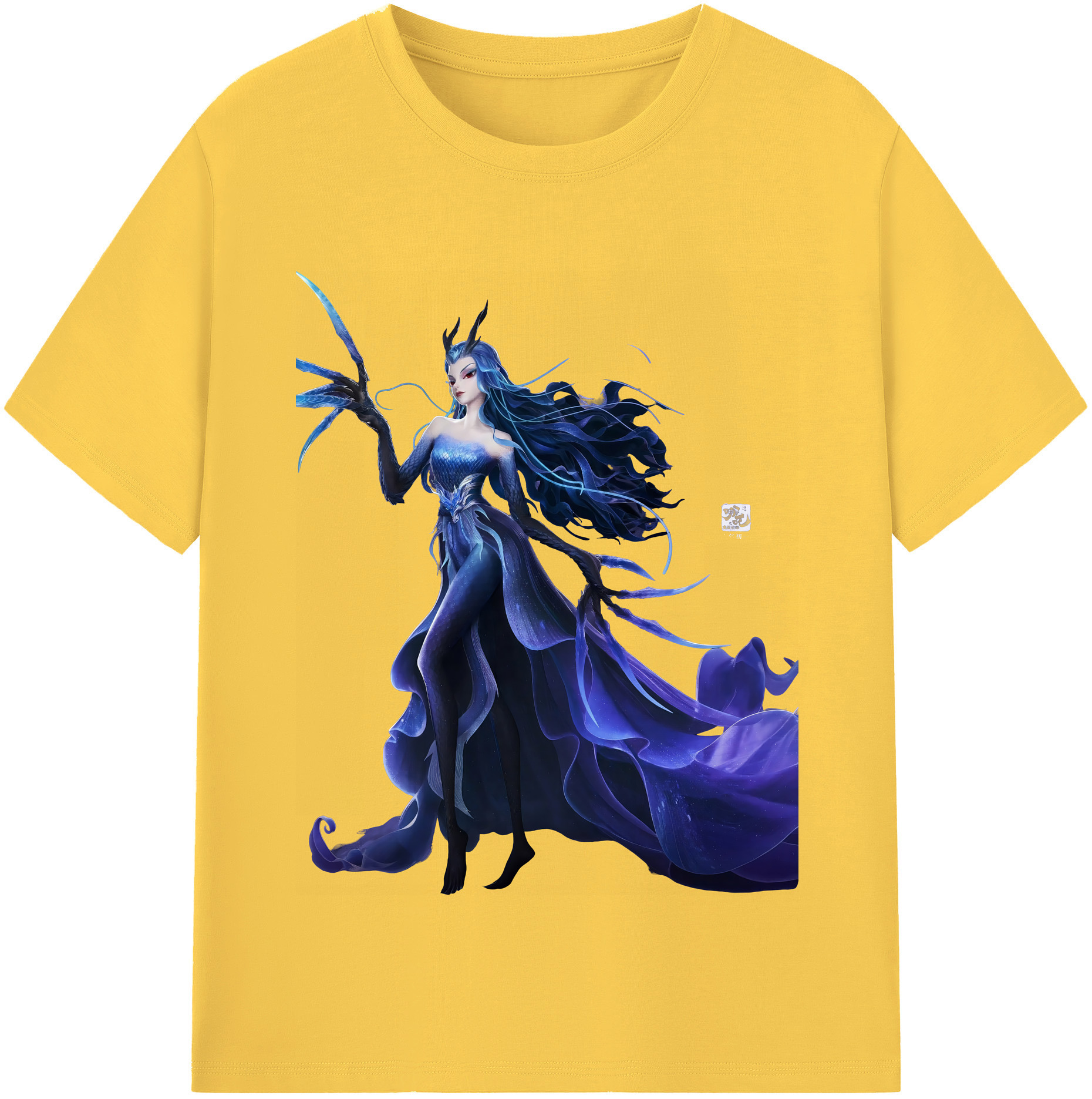 （画像用） Ne Zha 2 ナタ 魔童の大暴れ 綿100％半袖Tシャツ（フロントプリント）