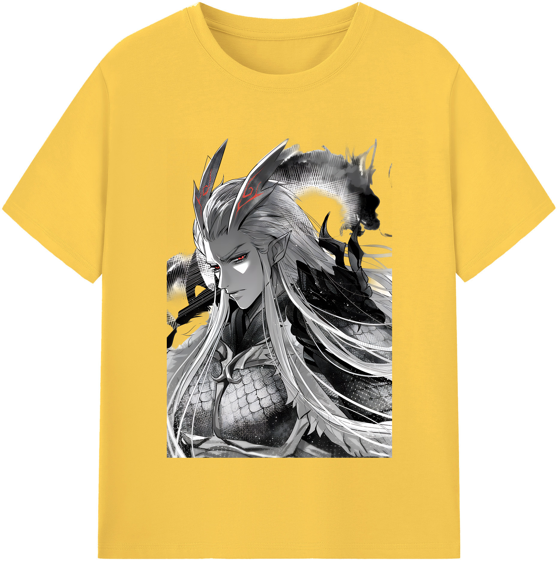 （画像用） Ne Zha 2 ナタ 魔童の大暴れ 綿100％半袖Tシャツ（フロントプリント）