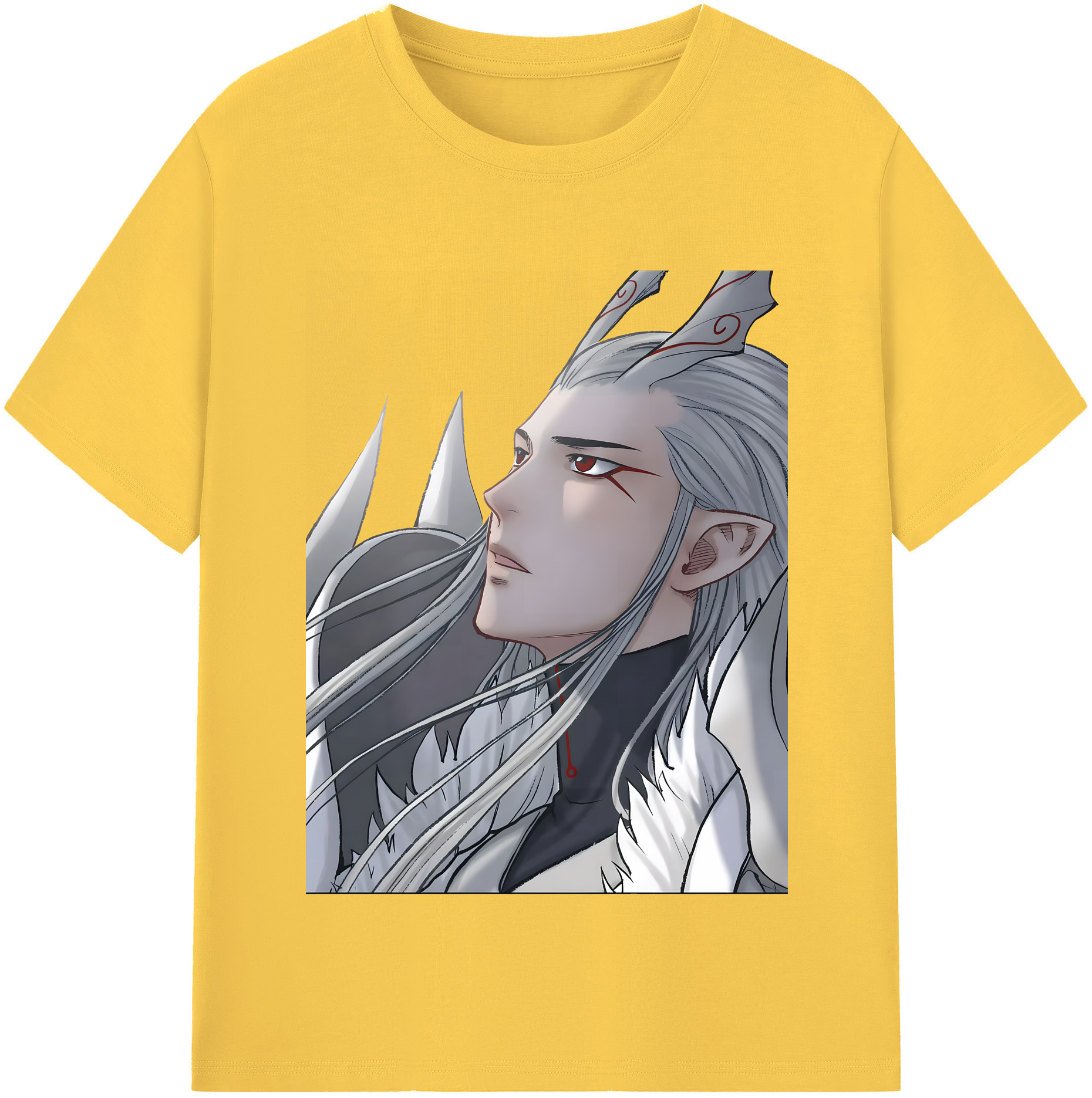 （画像用） Ne Zha 2 ナタ 魔童の大暴れ 綿100％半袖Tシャツ（フロントプリント）