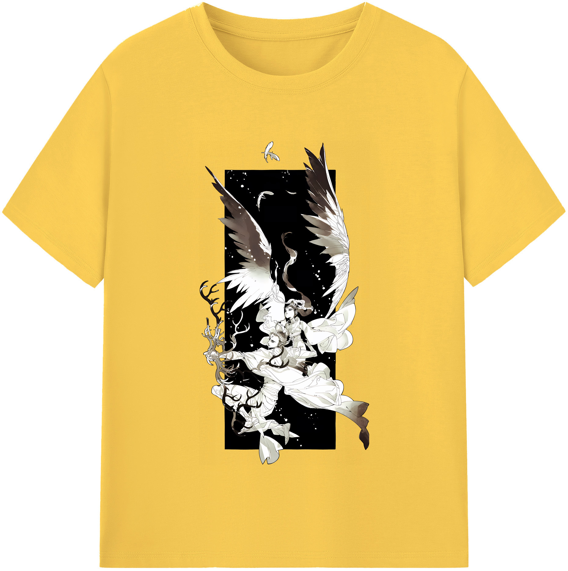 （画像用） Ne Zha 2 ナタ 魔童の大暴れ 綿100％半袖Tシャツ（フロントプリント）