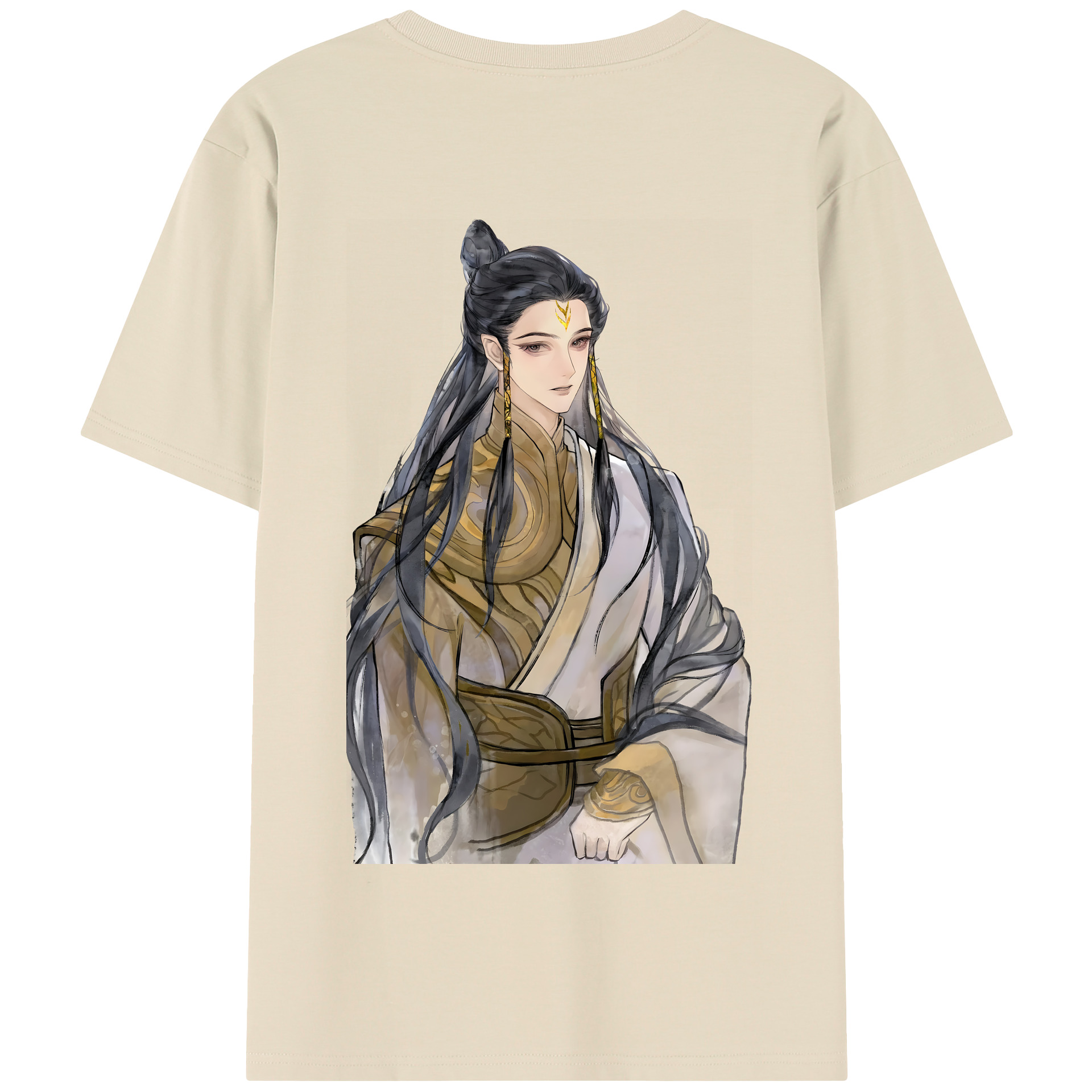 （画像用） Ne Zha 2 ナタ 魔童の大暴れ 綿100％半袖Tシャツ（背面プリント）