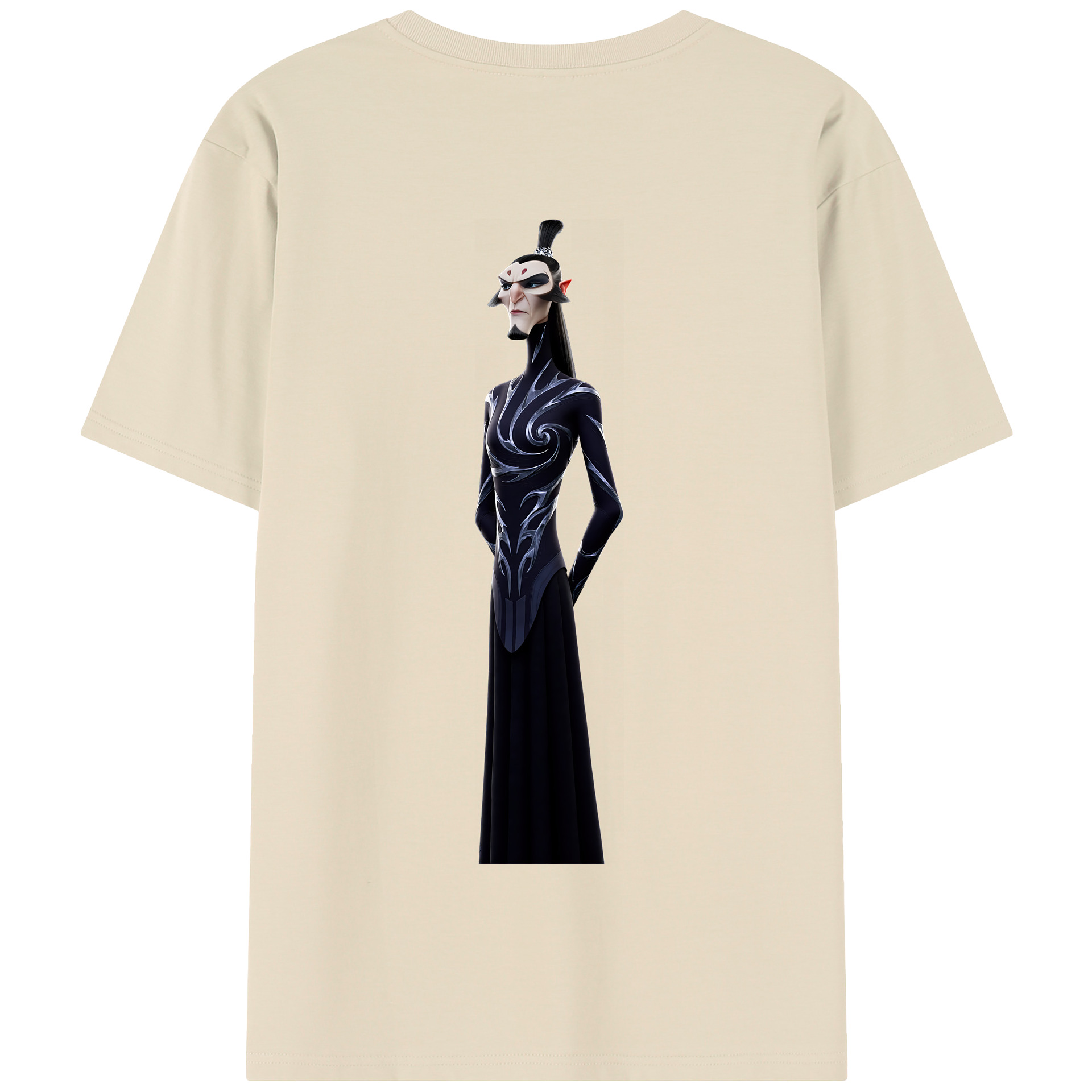 （画像用） Ne Zha 2 ナタ 魔童の大暴れ 綿100％半袖Tシャツ（背面プリント）