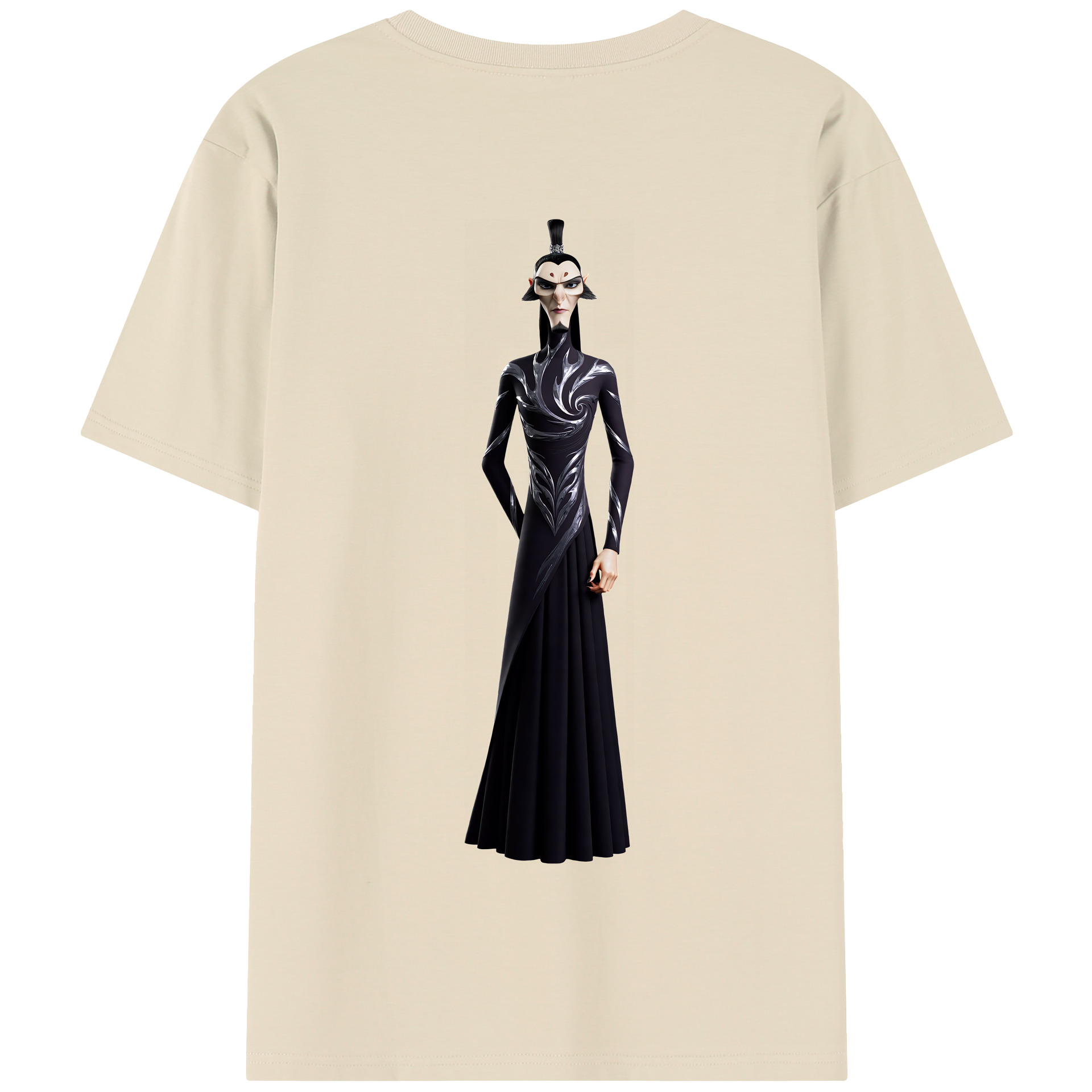 （画像用） Ne Zha 2 ナタ 魔童の大暴れ 綿100％半袖Tシャツ（背面プリント）