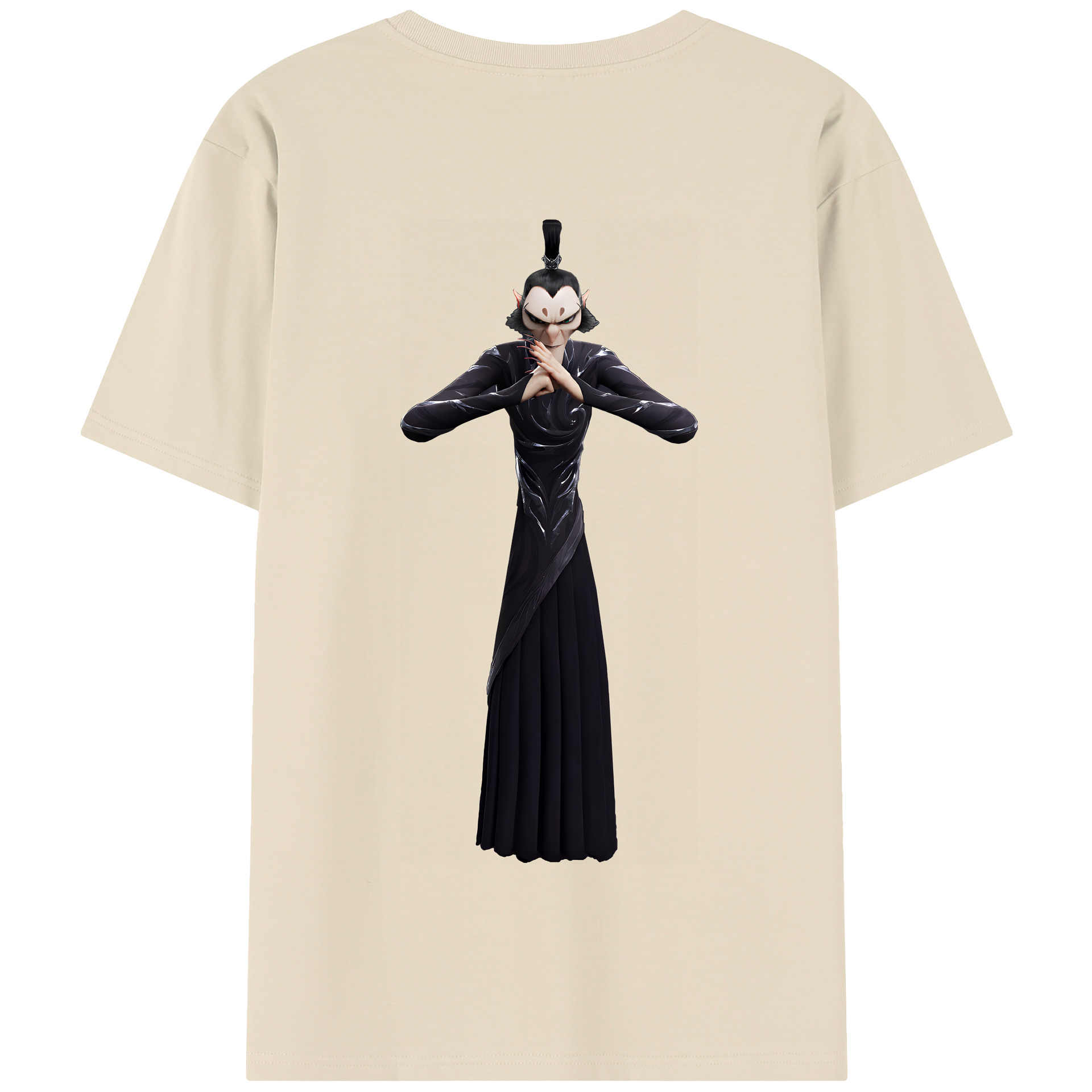 （画像用） Ne Zha 2 ナタ 魔童の大暴れ 綿100％半袖Tシャツ（背面プリント）
