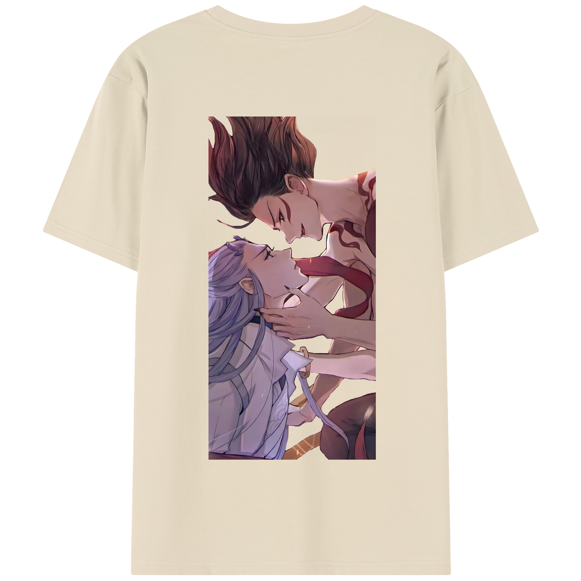 （画像用） Ne Zha 2 ナタ 魔童の大暴れ 綿100％半袖Tシャツ（背面プリント）