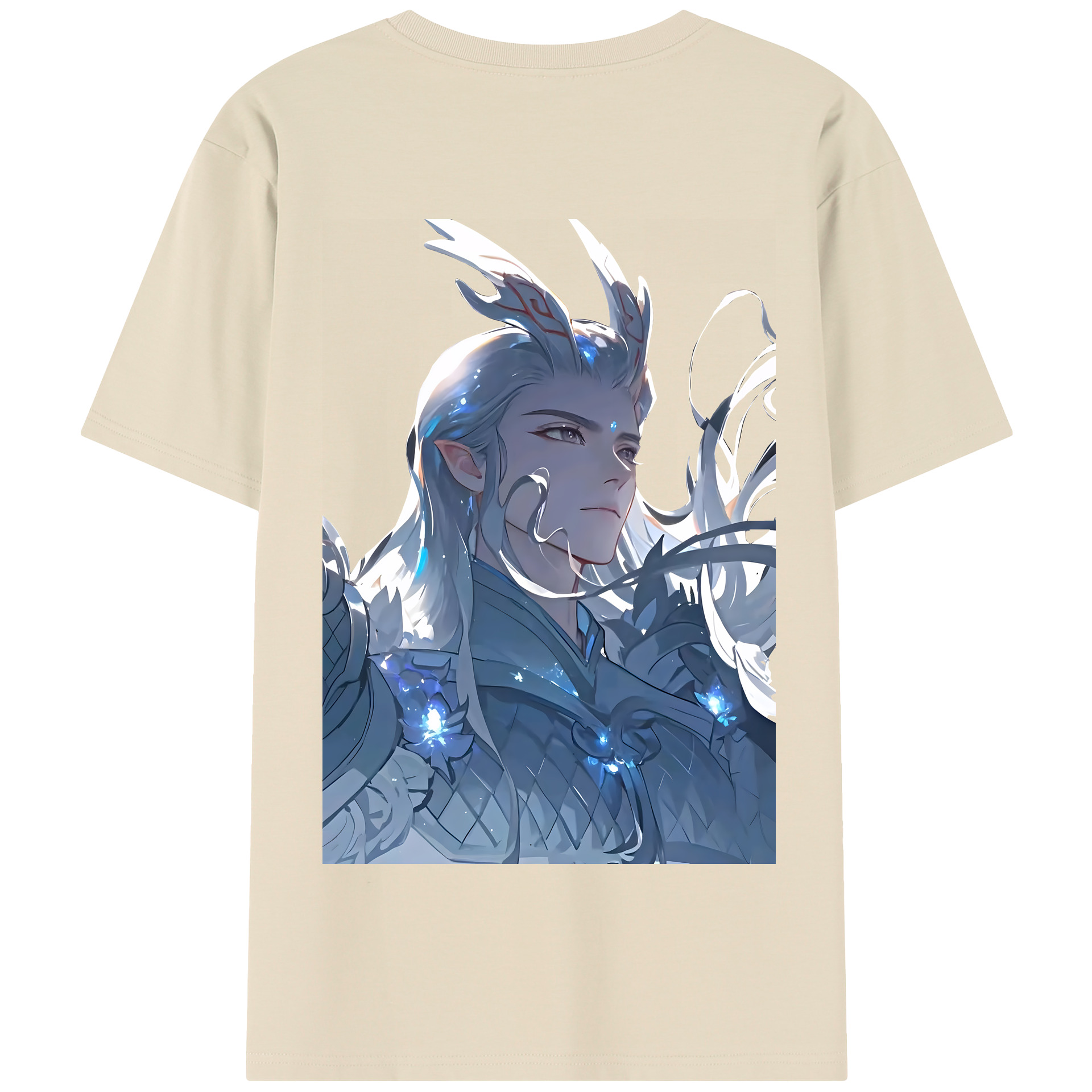 （画像用） Ne Zha 2 ナタ 魔童の大暴れ 綿100％半袖Tシャツ（背面プリント）