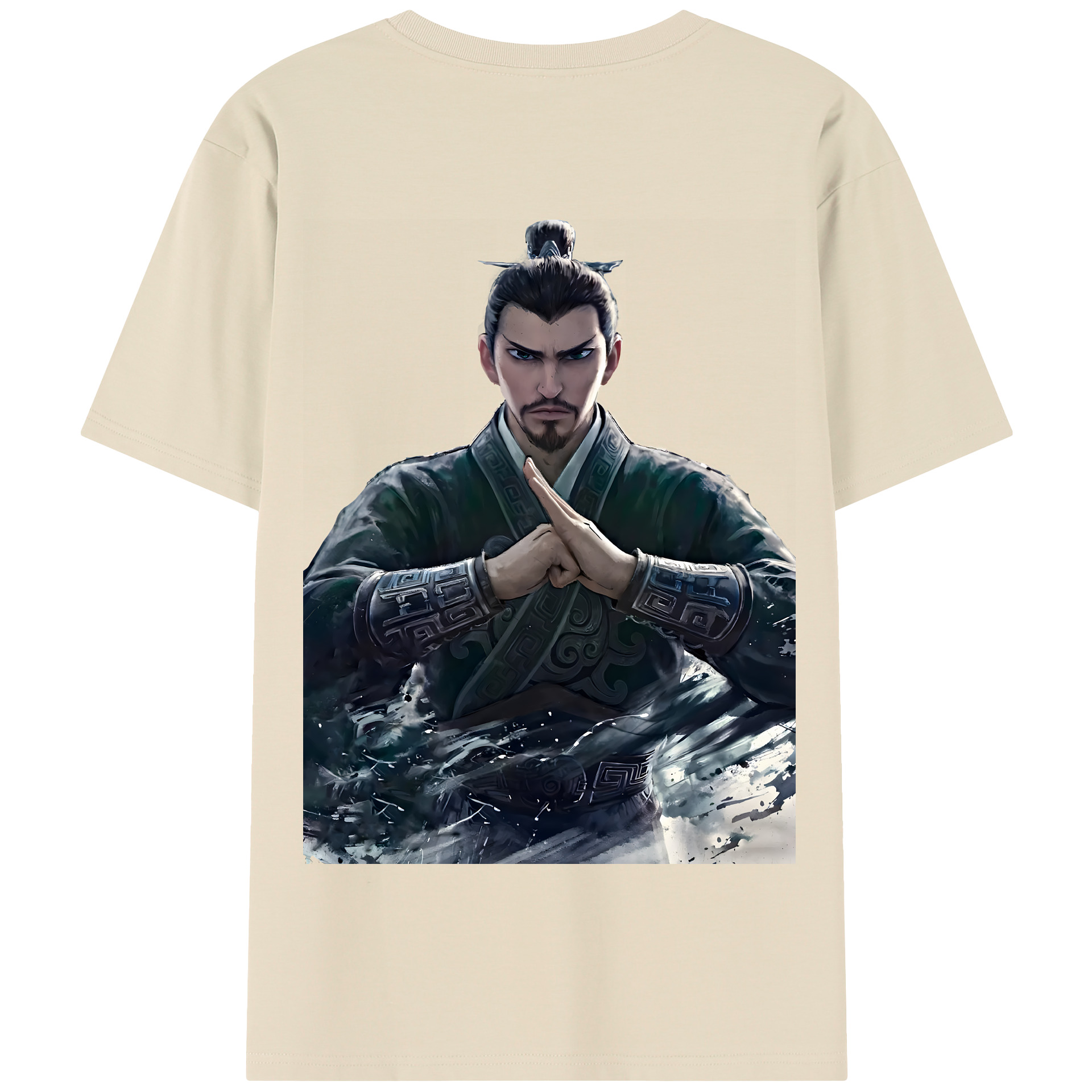 （画像用） Ne Zha 2 ナタ 魔童の大暴れ 綿100％半袖Tシャツ（背面プリント）