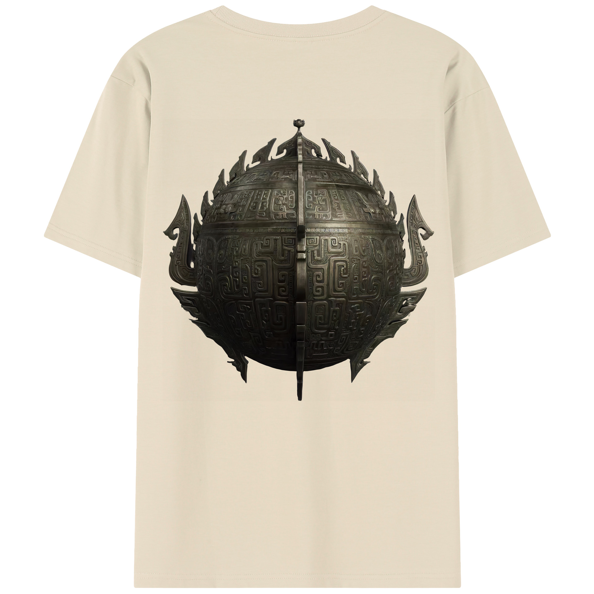 （画像用） Ne Zha 2 ナタ 魔童の大暴れ 綿100％半袖Tシャツ（背面プリント）