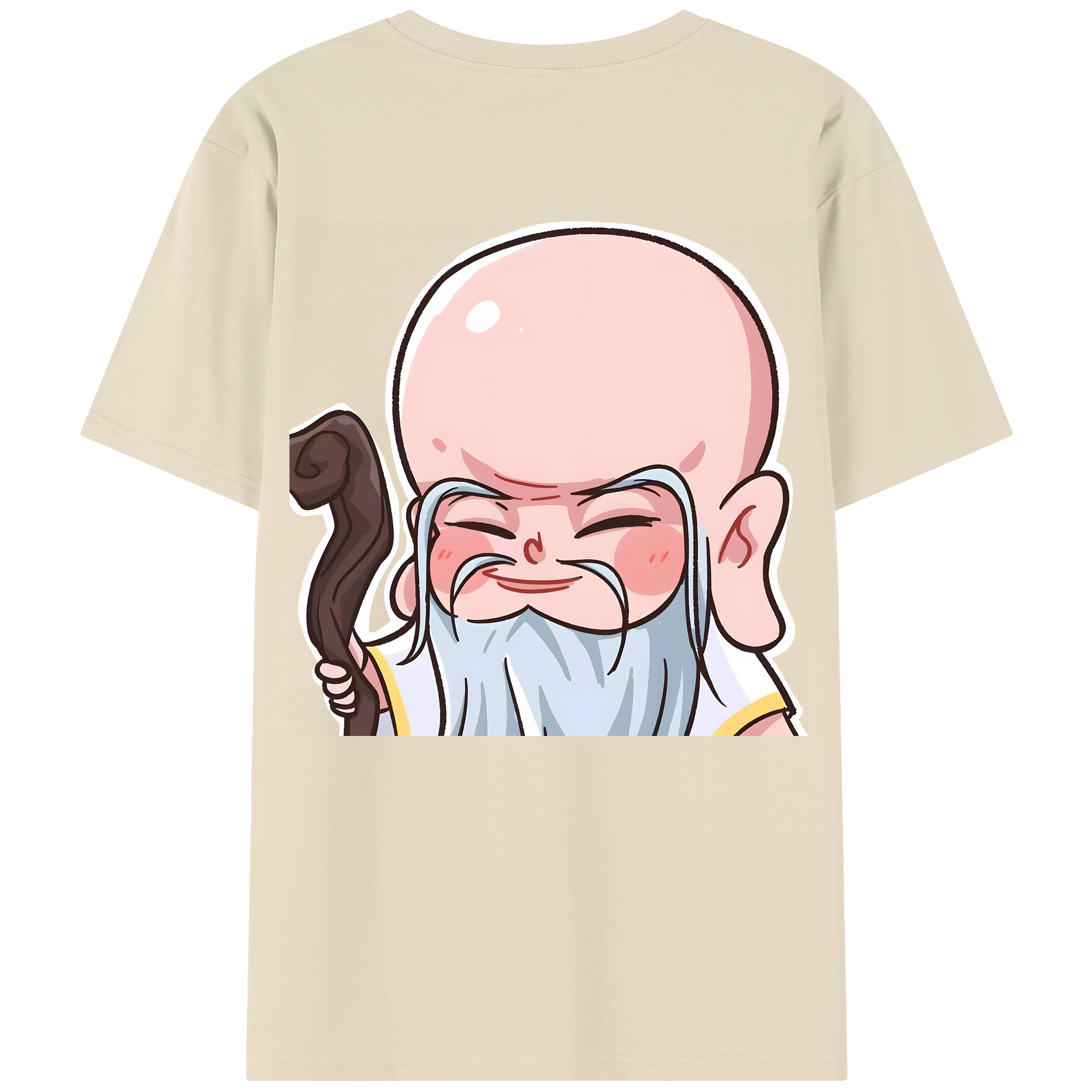（画像用） Ne Zha 2 ナタ 魔童の大暴れ 綿100％半袖Tシャツ（背面プリント）