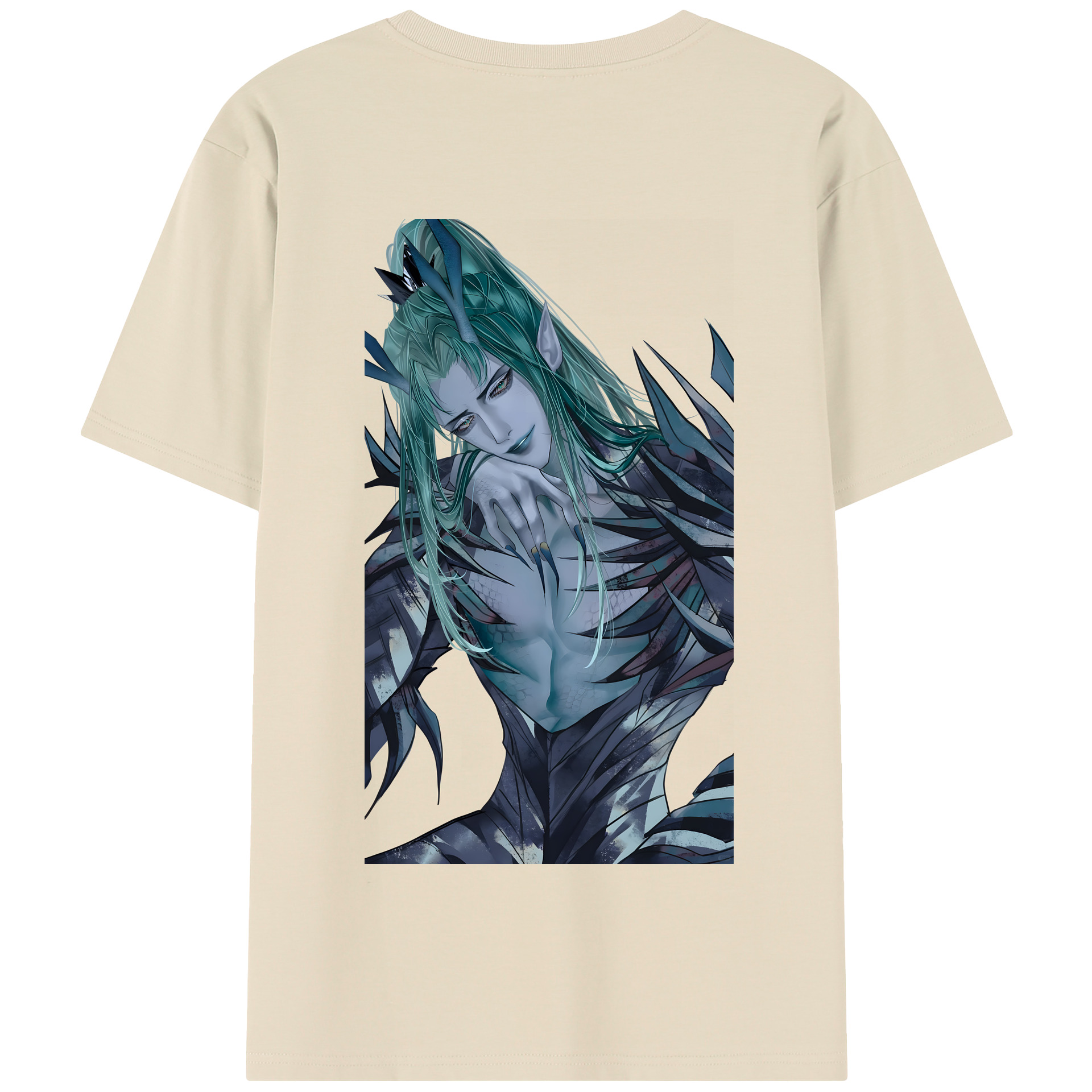 （画像用） Ne Zha 2 ナタ 魔童の大暴れ 綿100％半袖Tシャツ（背面プリント）