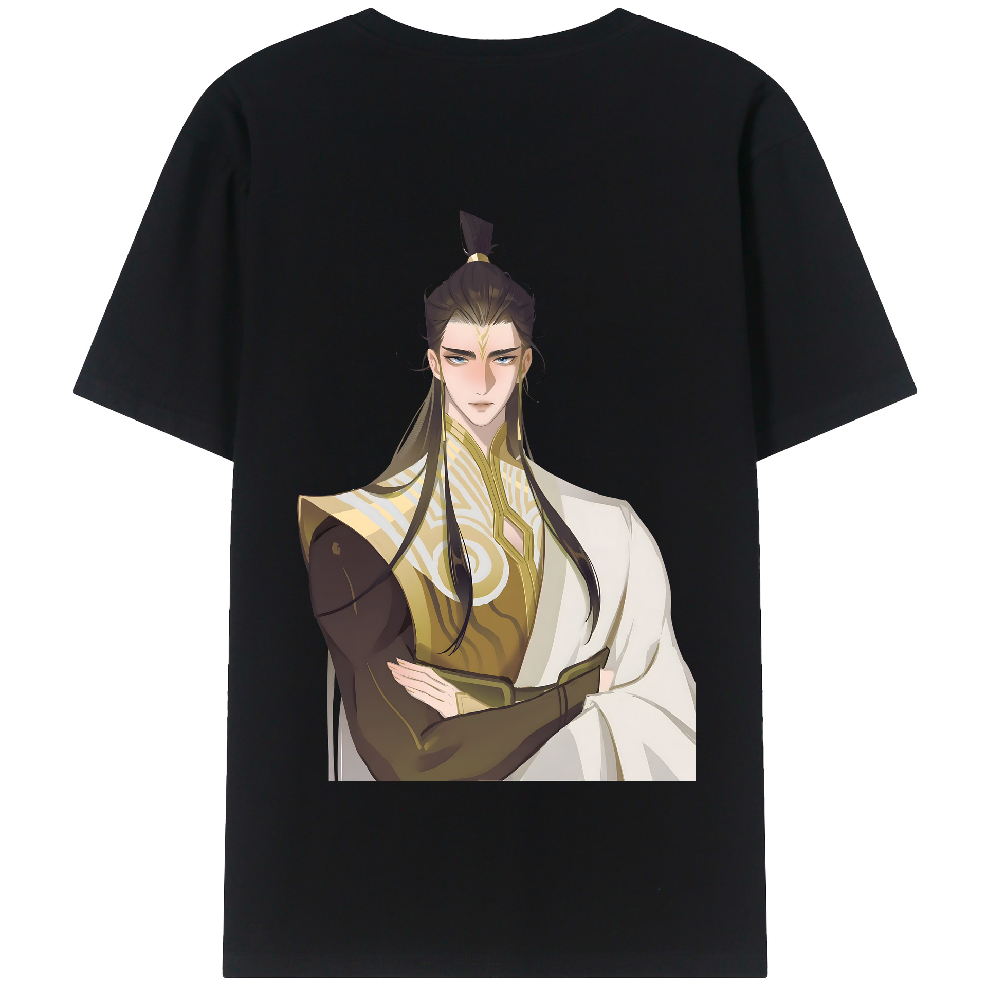 （画像用） Ne Zha 2 ナタ 魔童の大暴れ 綿100％半袖Tシャツ（背面プリント）