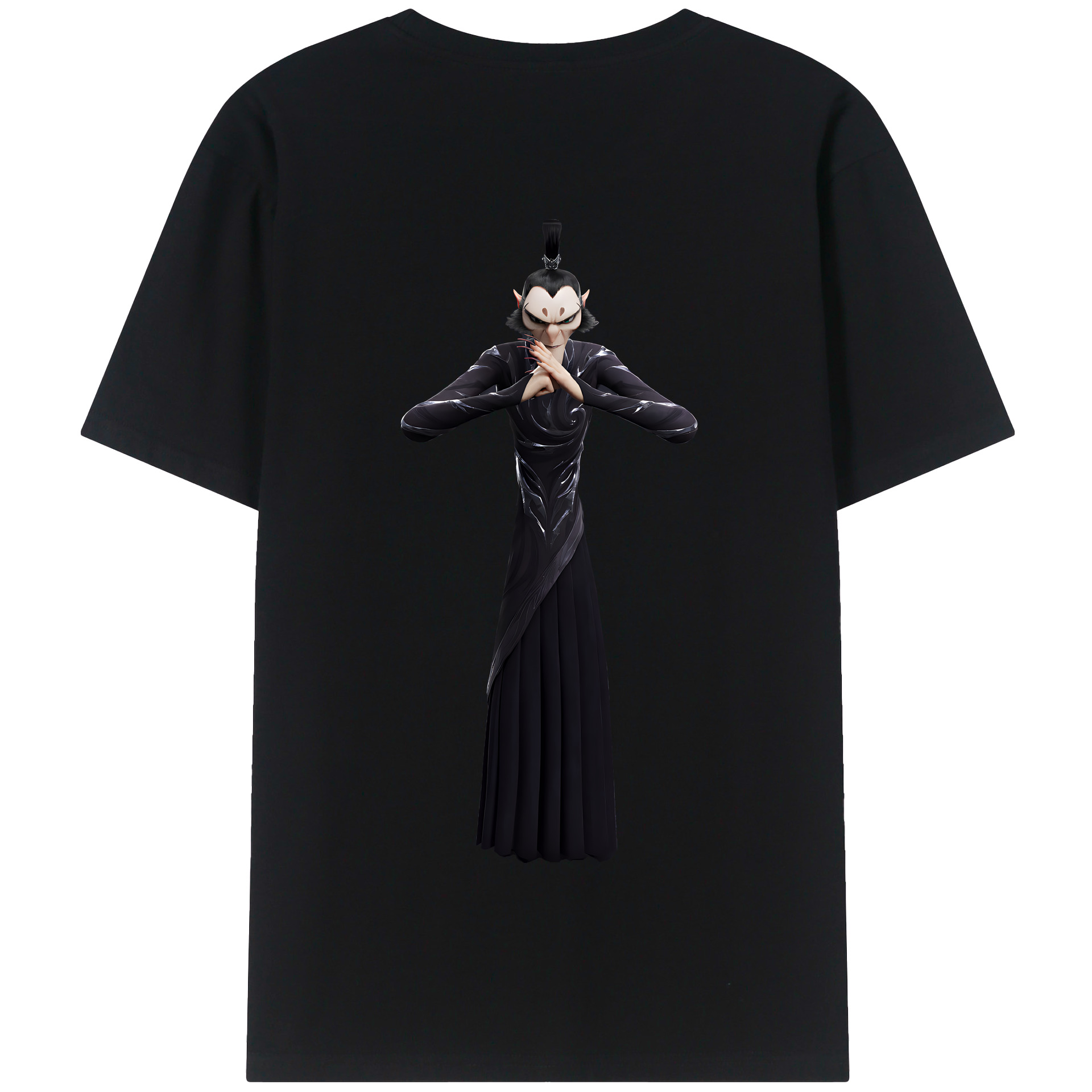 （画像用） Ne Zha 2 ナタ 魔童の大暴れ 綿100％半袖Tシャツ（背面プリント）