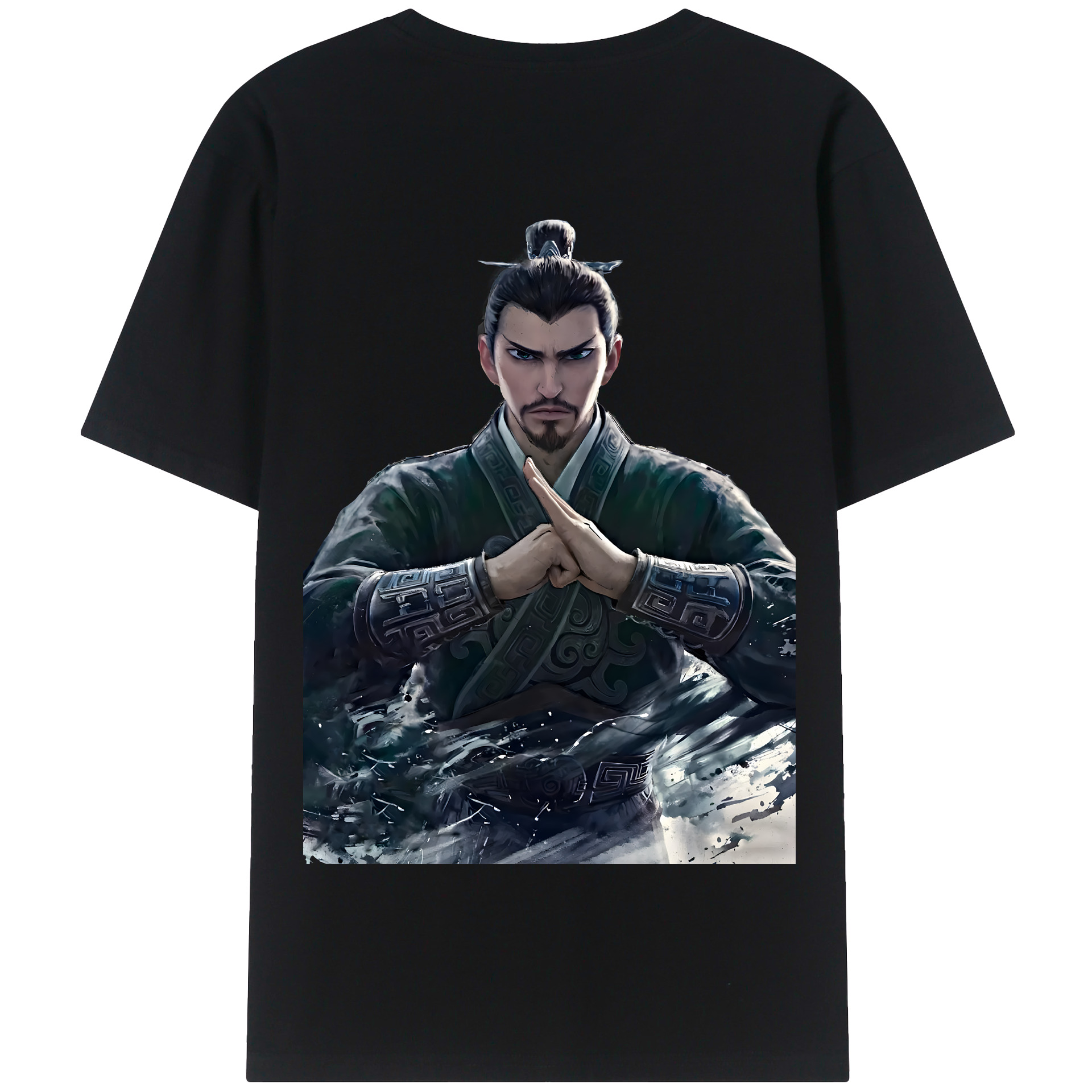 （画像用） Ne Zha 2 ナタ 魔童の大暴れ 綿100％半袖Tシャツ（背面プリント）