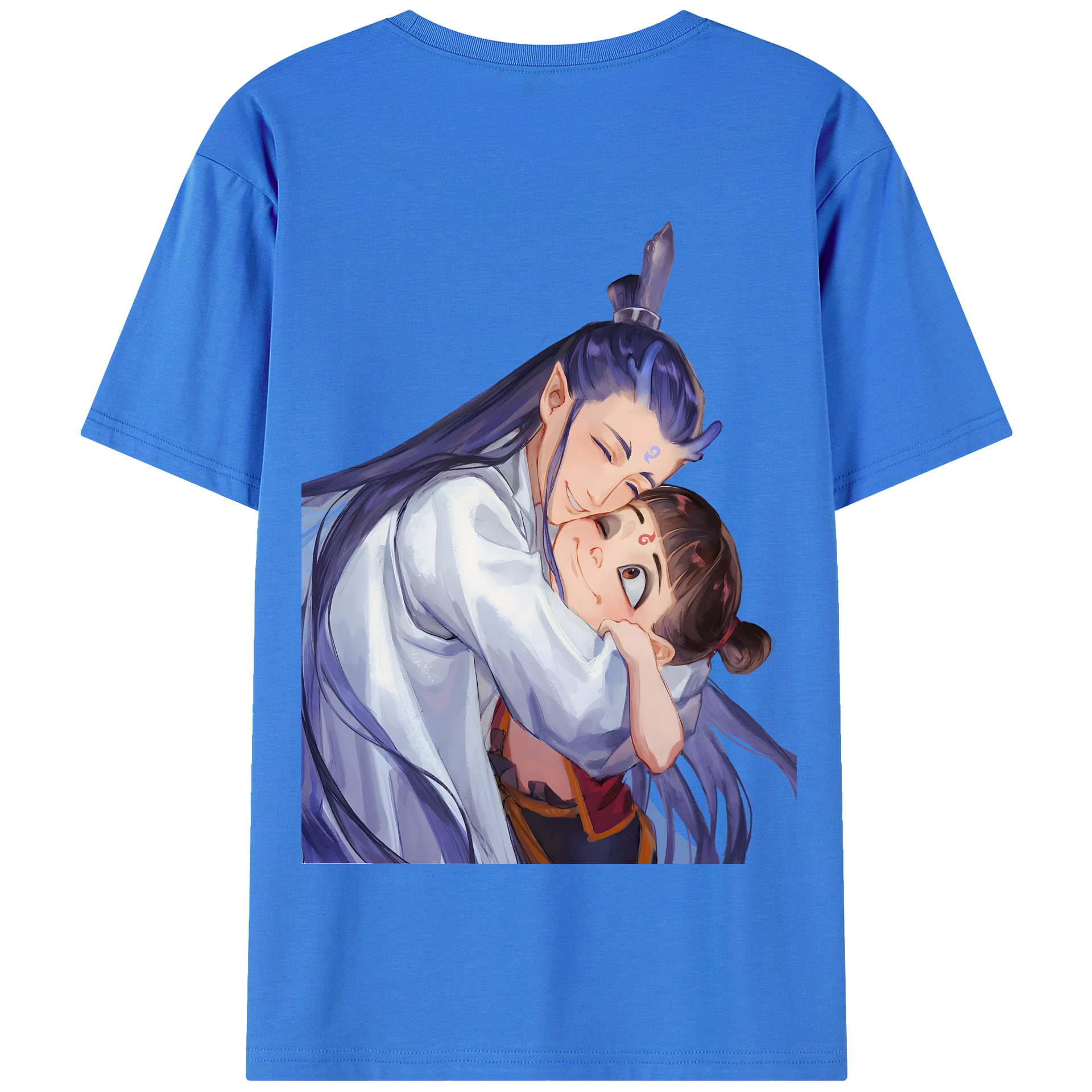 （画像用） Ne Zha 2 ナタ 魔童の大暴れ 綿100％半袖Tシャツ（背面プリント）