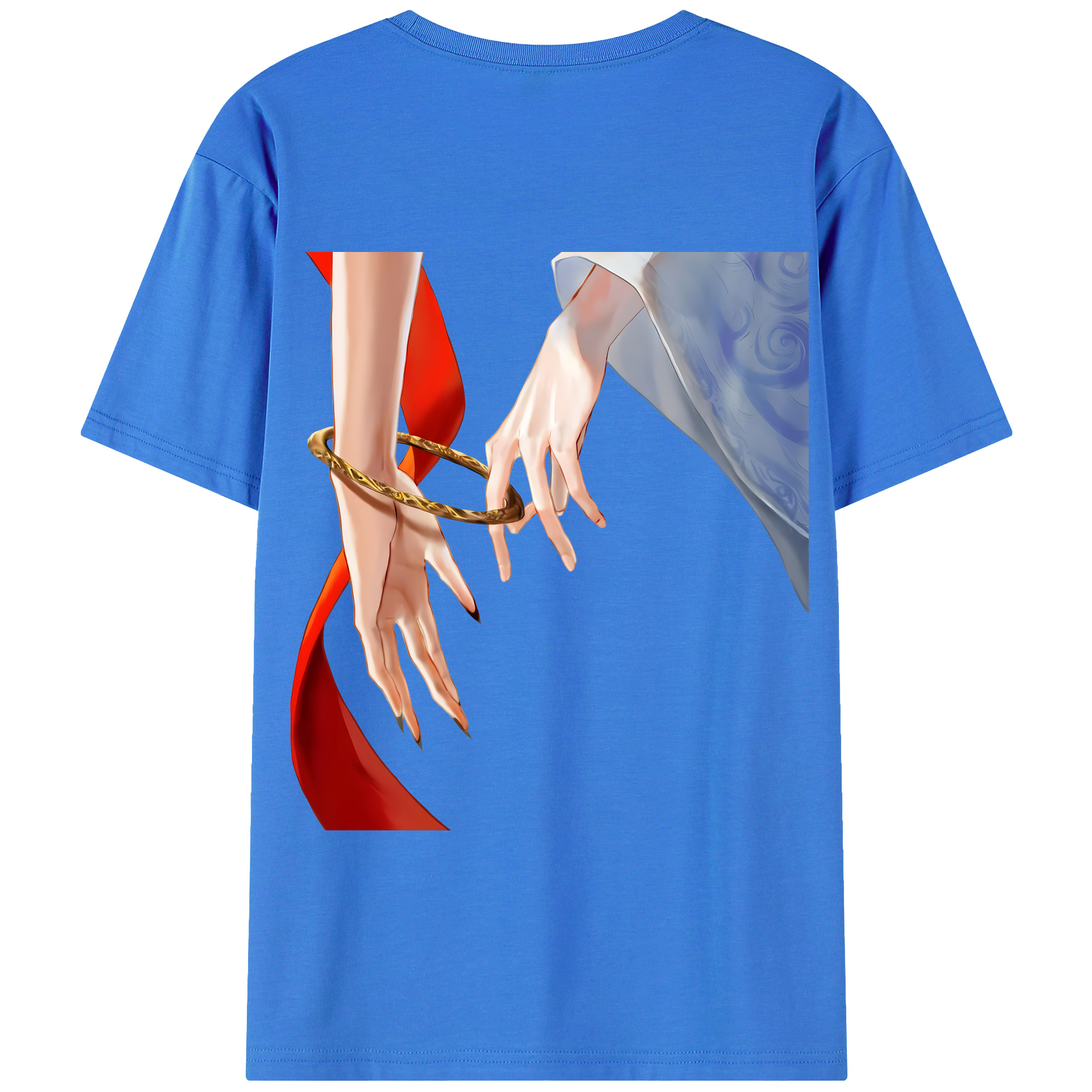 （画像用） Ne Zha 2 ナタ 魔童の大暴れ 綿100％半袖Tシャツ（背面プリント）