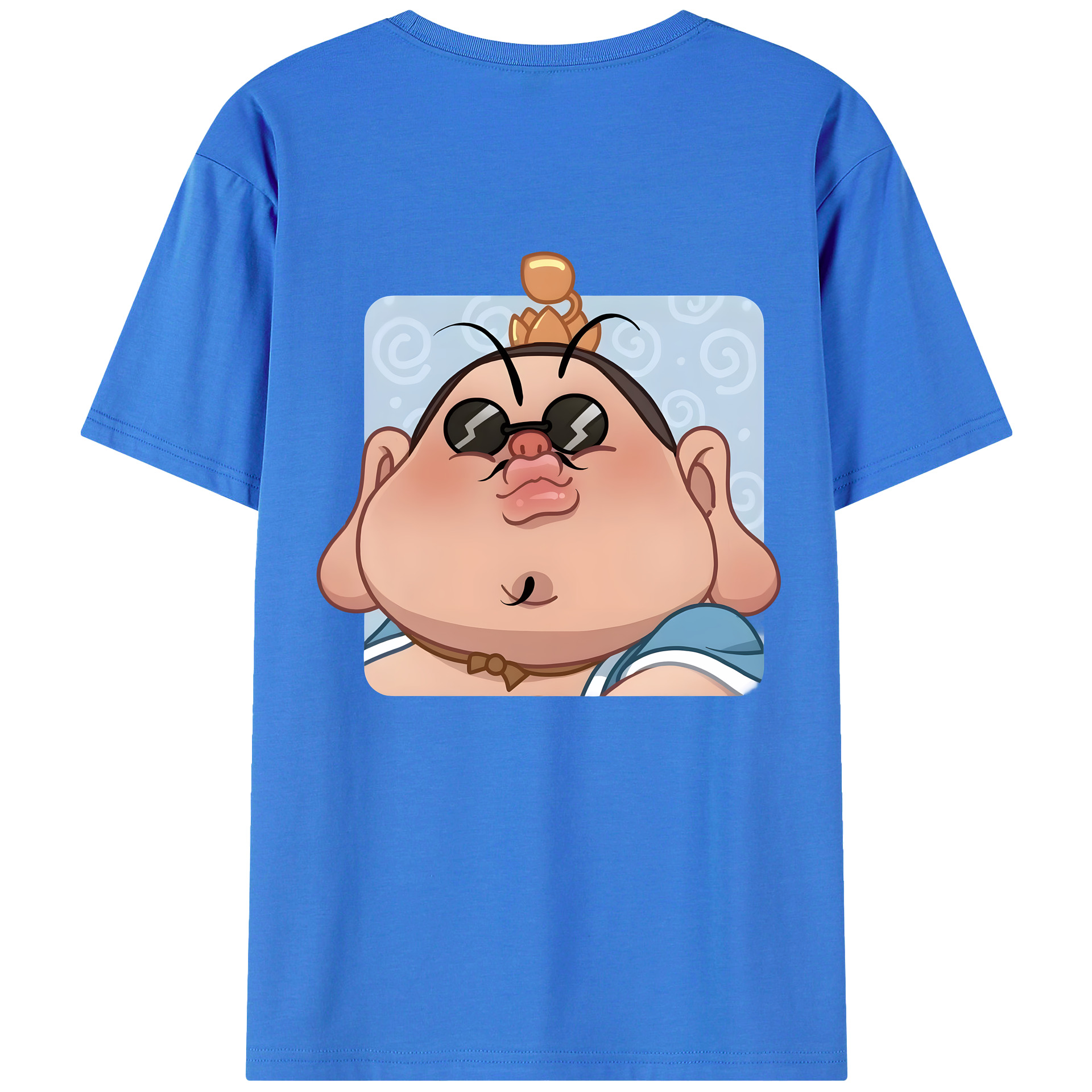 （画像用） Ne Zha 2 ナタ 魔童の大暴れ 綿100％半袖Tシャツ（背面プリント）