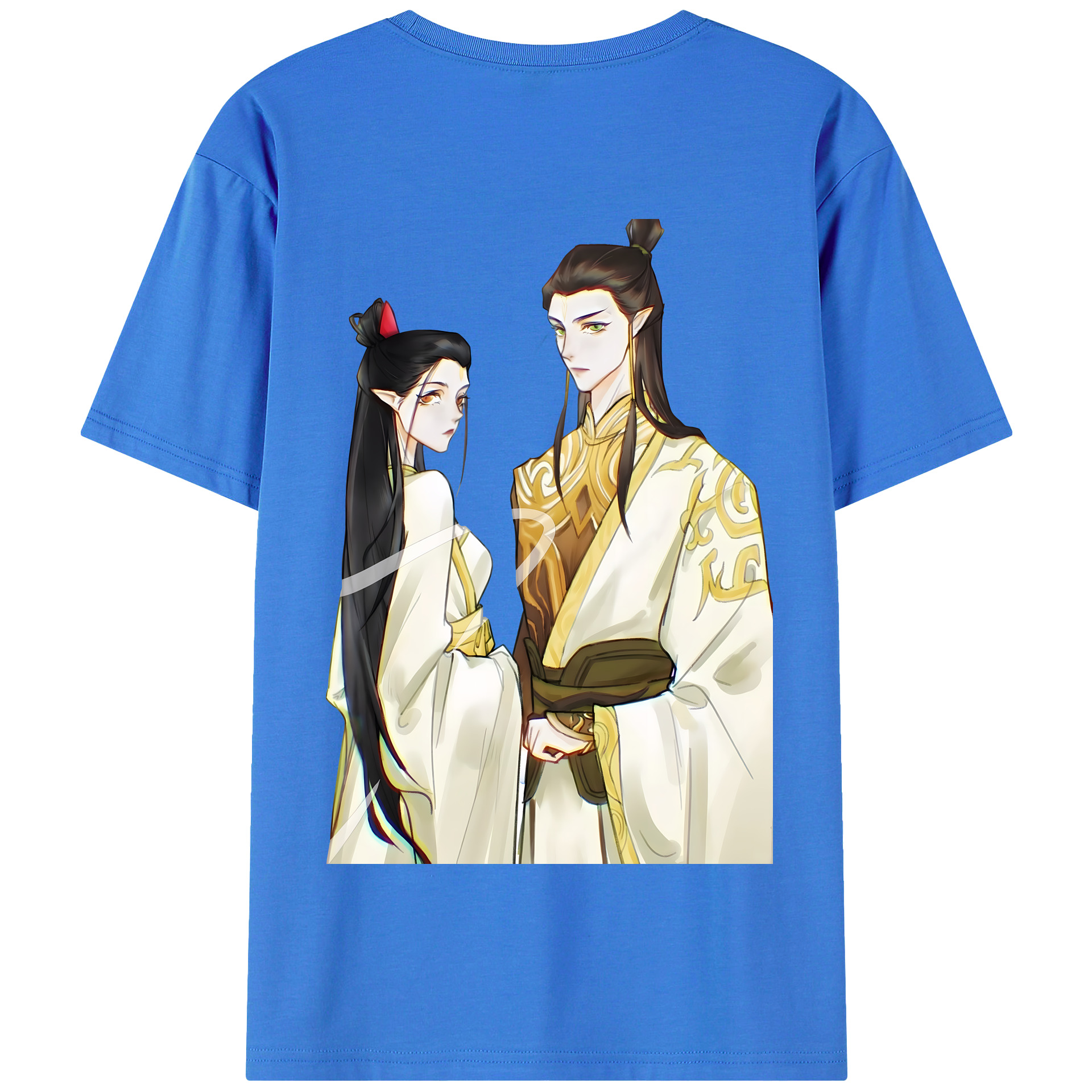 （画像用） Ne Zha 2 ナタ 魔童の大暴れ 綿100％半袖Tシャツ（背面プリント）