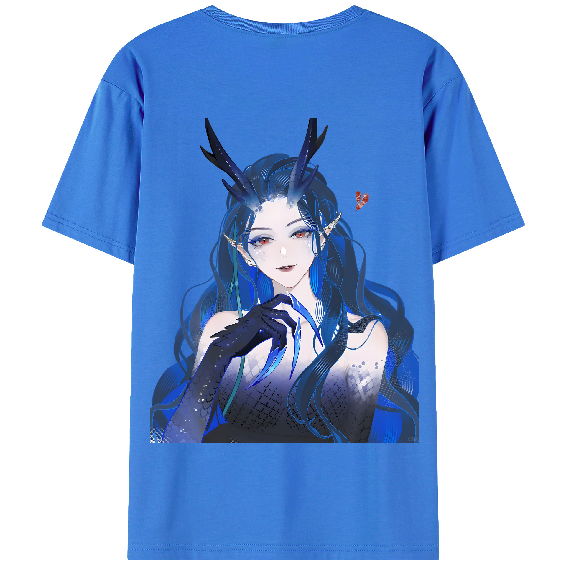 （画像用） Ne Zha 2 ナタ 魔童の大暴れ 綿100％半袖Tシャツ（背面プリント）