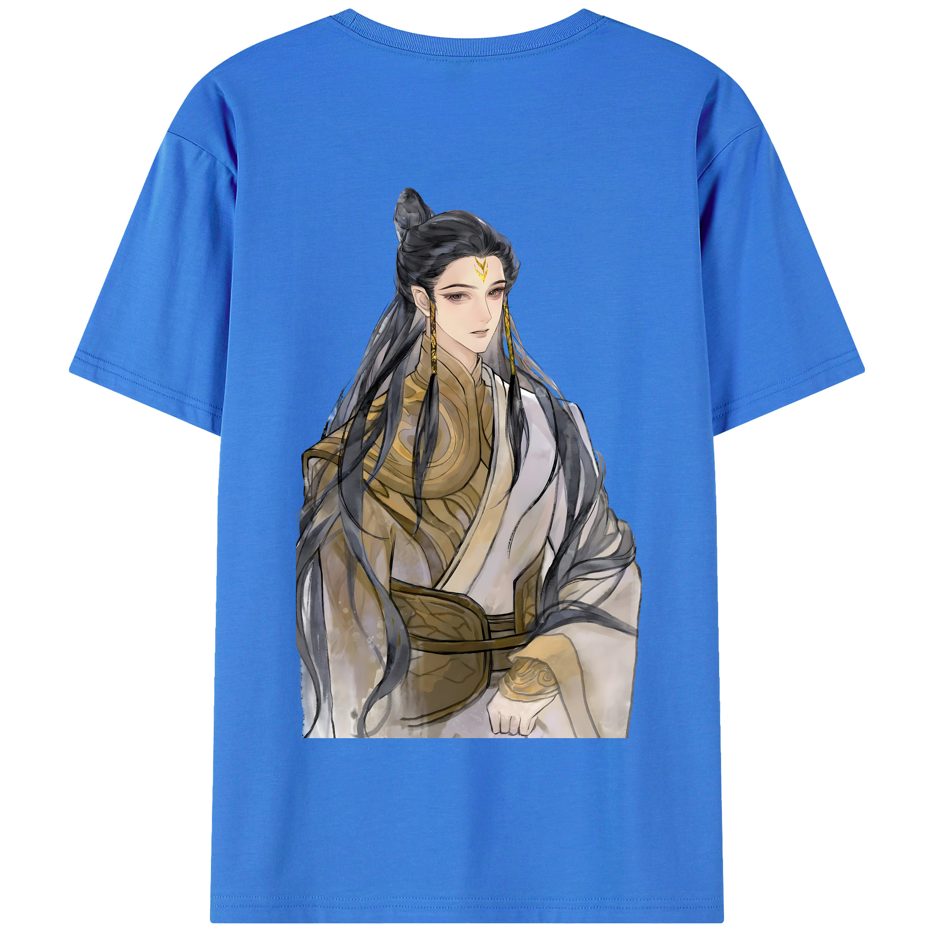（画像用） Ne Zha 2 ナタ 魔童の大暴れ 綿100％半袖Tシャツ（背面プリント）