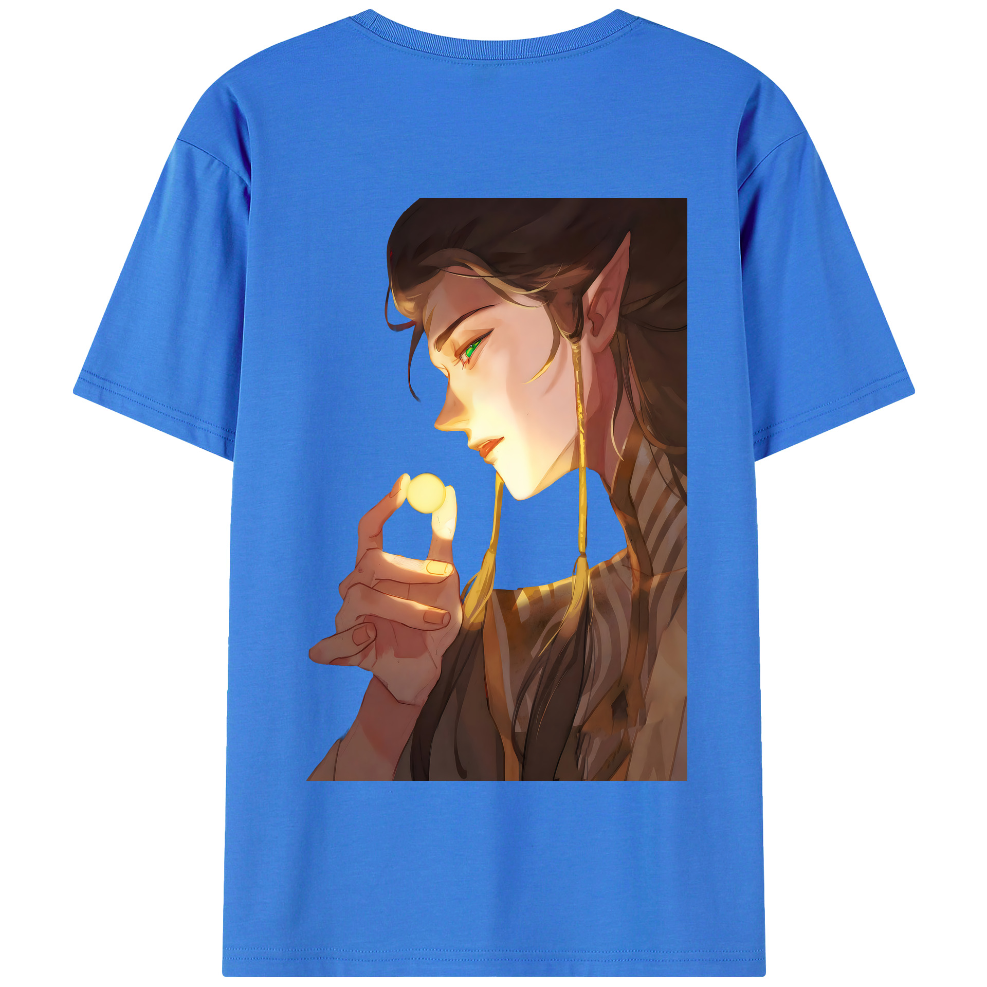 （画像用） Ne Zha 2 ナタ 魔童の大暴れ 綿100％半袖Tシャツ（背面プリント）