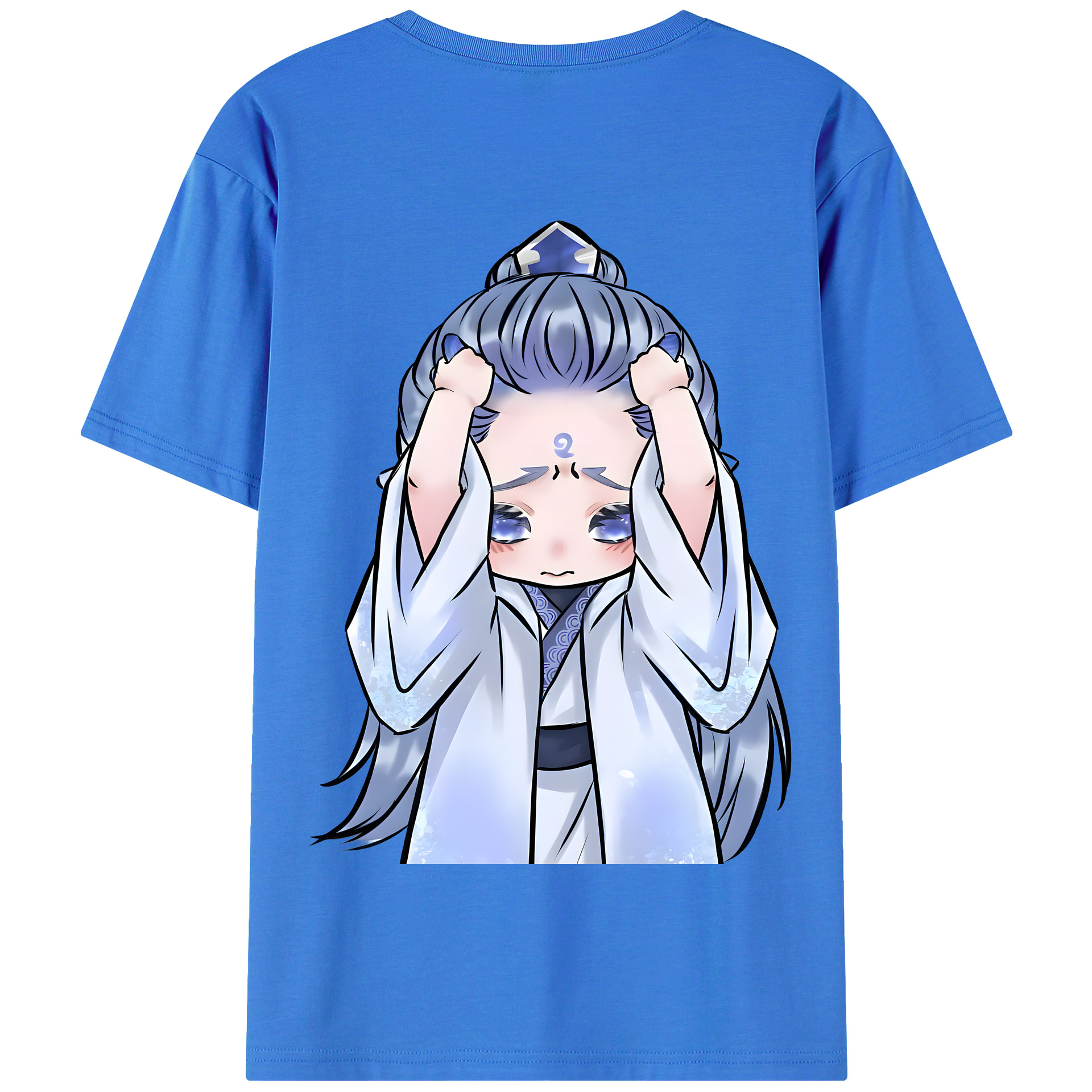 （画像用） Ne Zha 2 ナタ 魔童の大暴れ 綿100％半袖Tシャツ（背面プリント）
