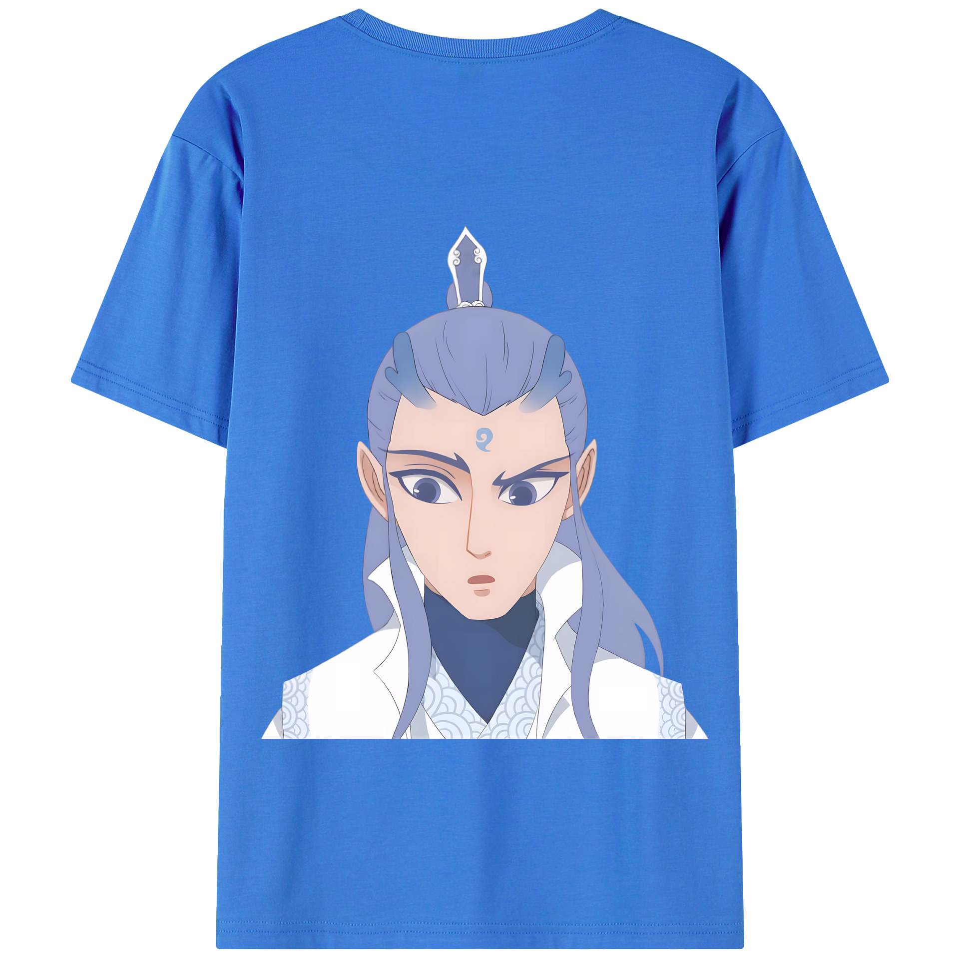 （画像用） Ne Zha 2 ナタ 魔童の大暴れ 綿100％半袖Tシャツ（背面プリント）