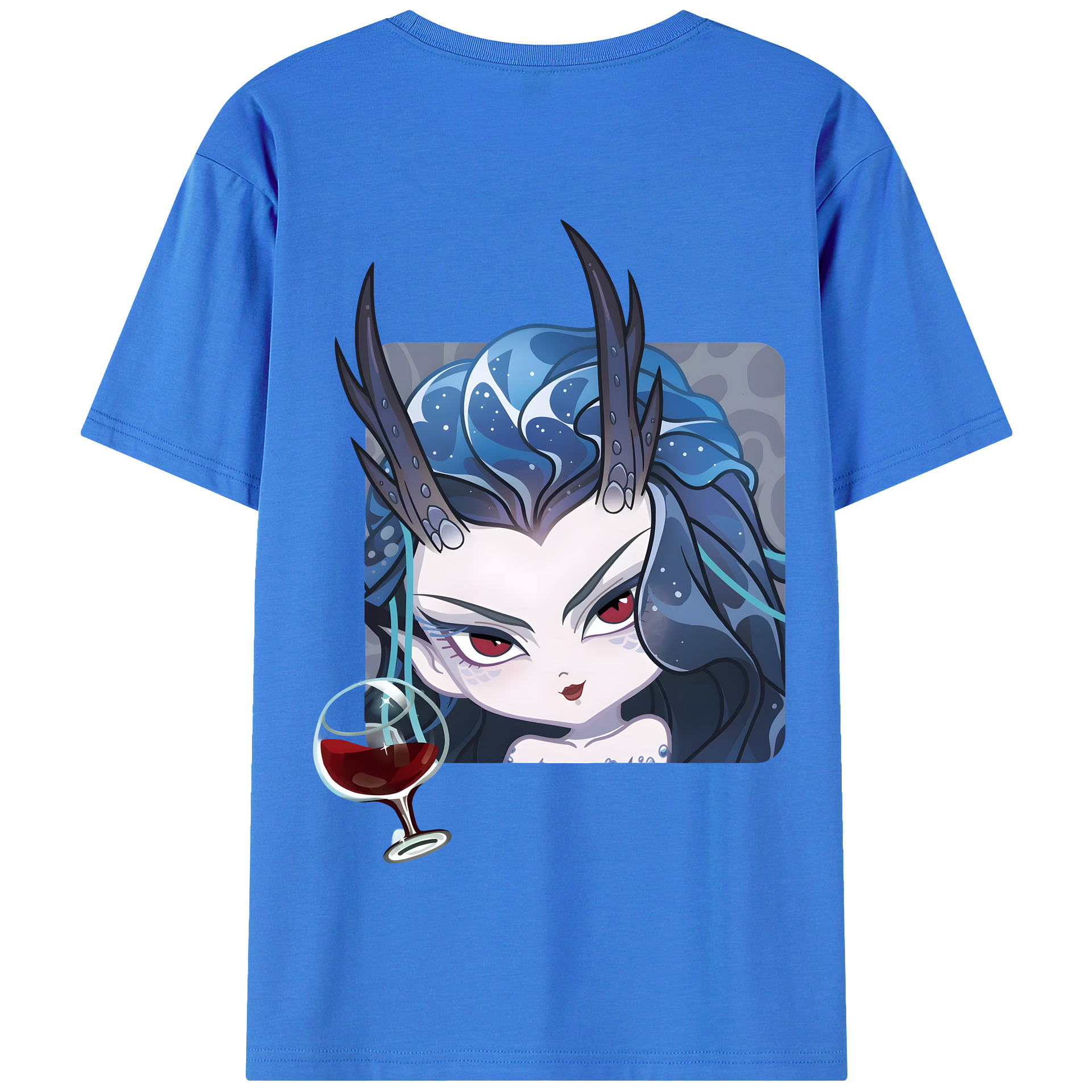 （画像用） Ne Zha 2 ナタ 魔童の大暴れ 綿100％半袖Tシャツ（背面プリント）