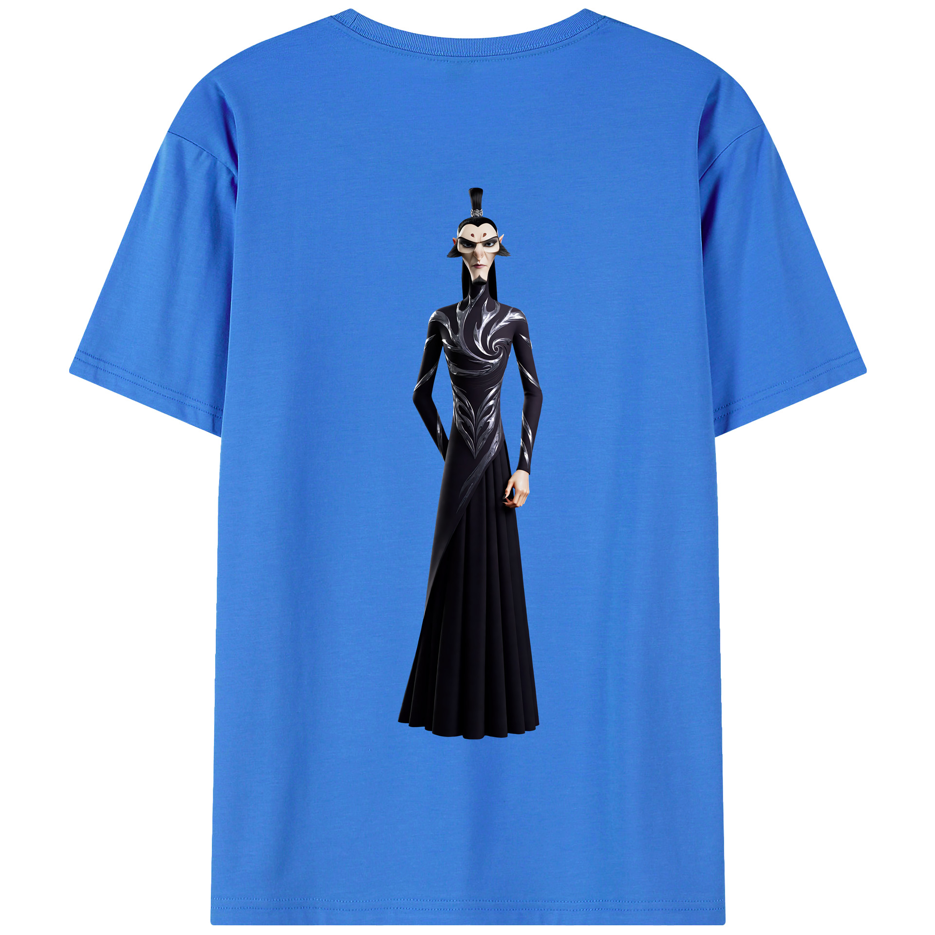 （画像用） Ne Zha 2 ナタ 魔童の大暴れ 綿100％半袖Tシャツ（背面プリント）