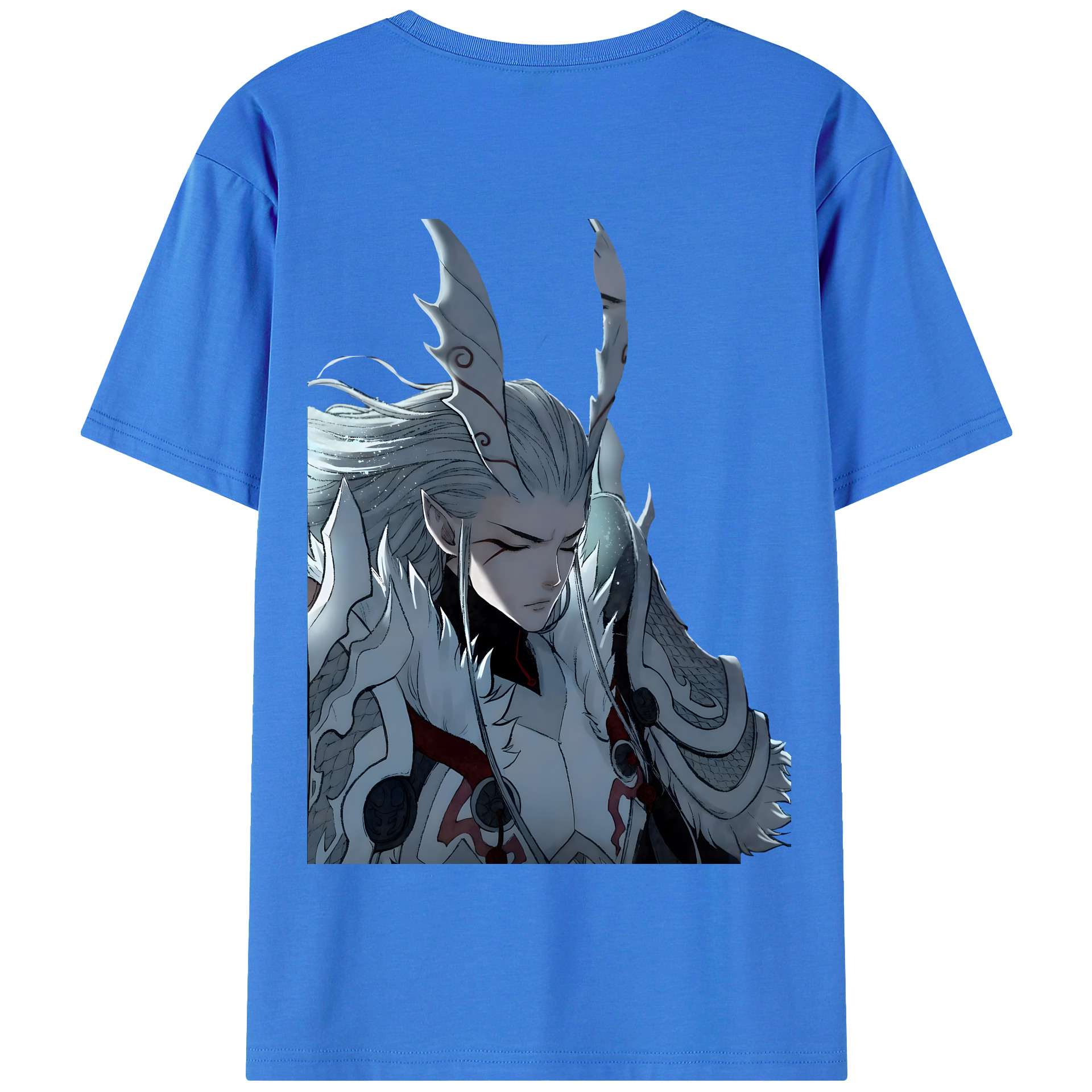 （画像用） Ne Zha 2 ナタ 魔童の大暴れ 綿100％半袖Tシャツ（背面プリント）