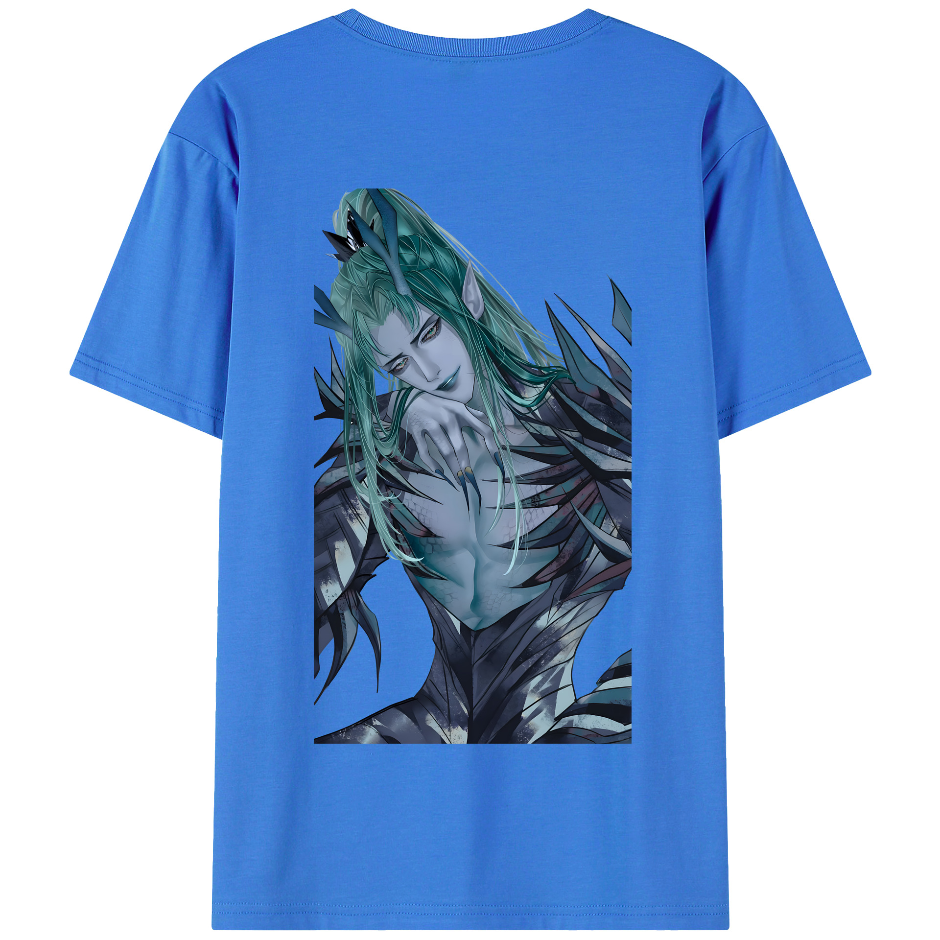 （画像用） Ne Zha 2 ナタ 魔童の大暴れ 綿100％半袖Tシャツ（背面プリント）