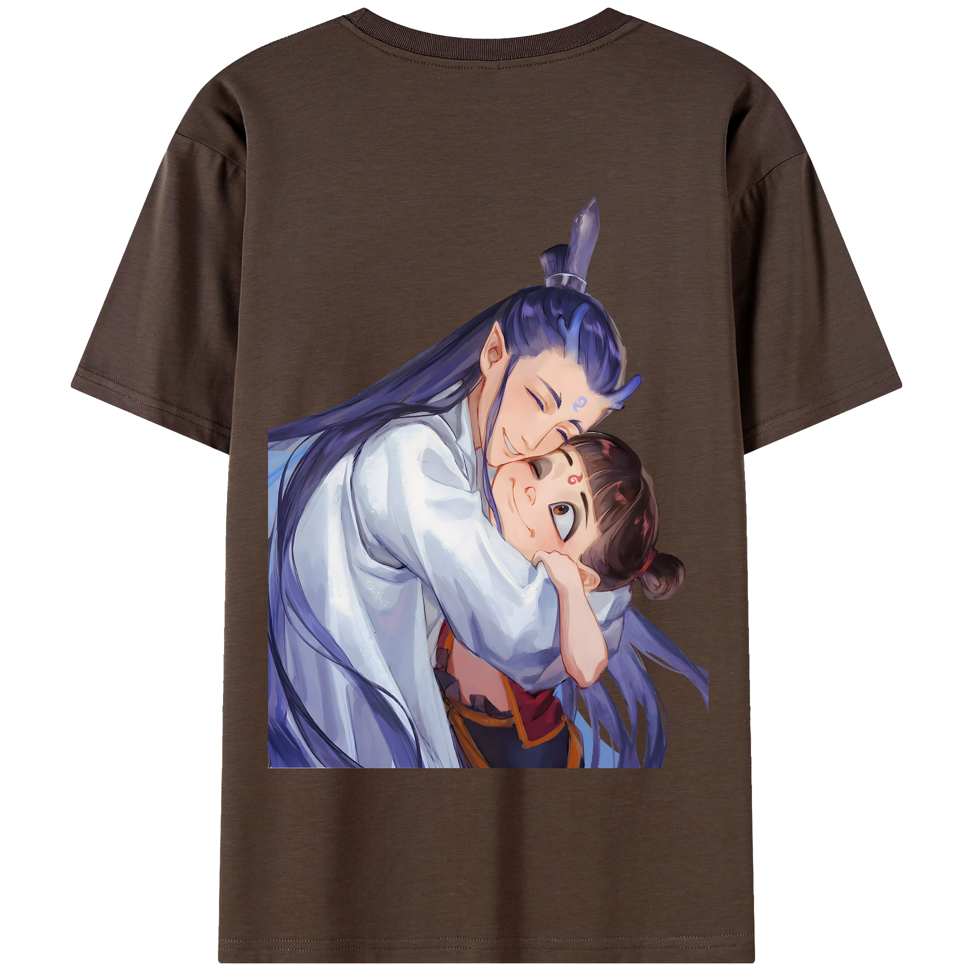 （画像用） Ne Zha 2 ナタ 魔童の大暴れ 綿100％半袖Tシャツ（背面プリント）