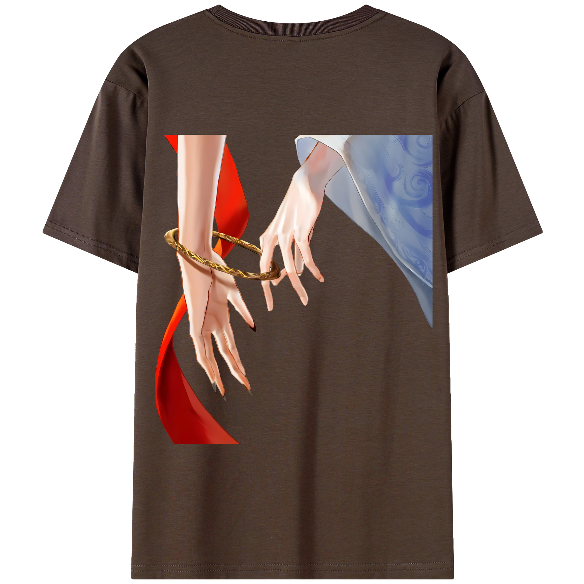 （画像用） Ne Zha 2 ナタ 魔童の大暴れ 綿100％半袖Tシャツ（背面プリント）