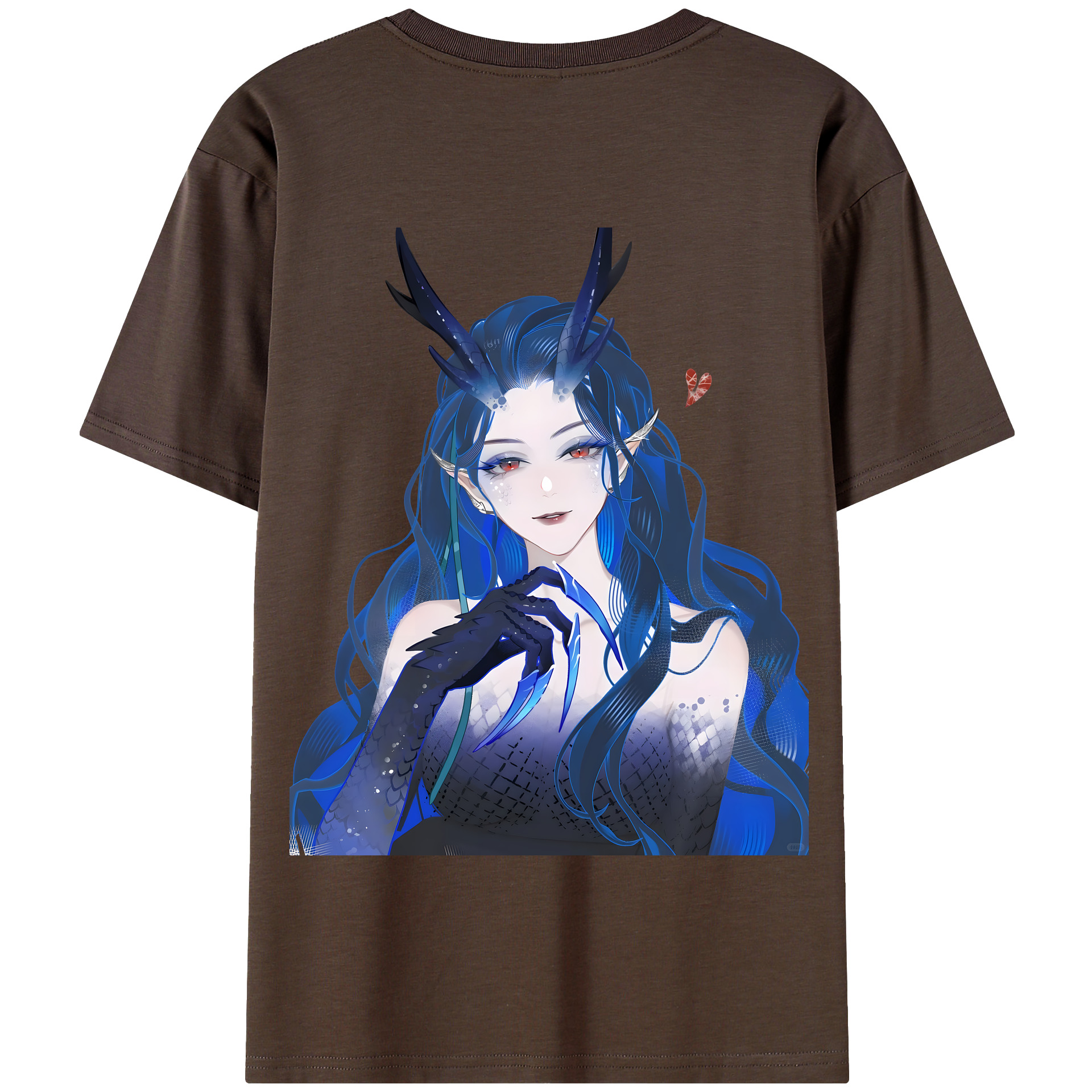 （画像用） Ne Zha 2 ナタ 魔童の大暴れ 綿100％半袖Tシャツ（背面プリント）