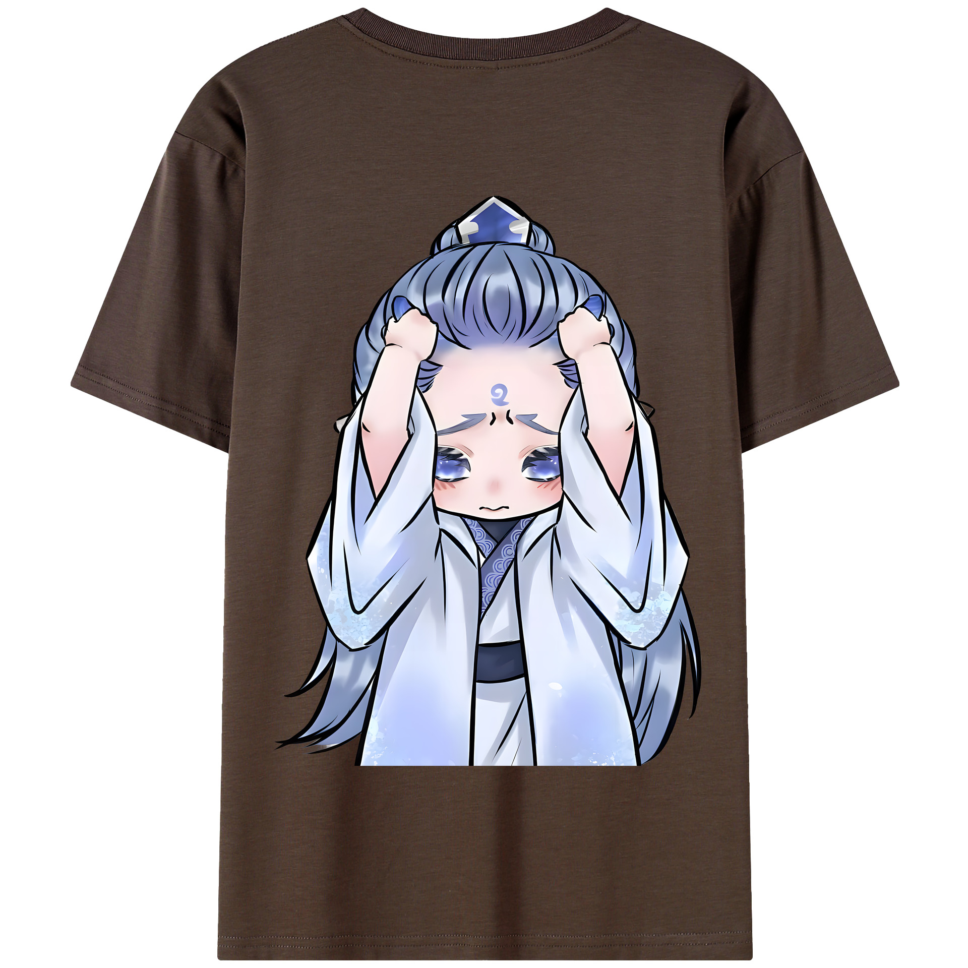 （画像用） Ne Zha 2 ナタ 魔童の大暴れ 綿100％半袖Tシャツ（背面プリント）