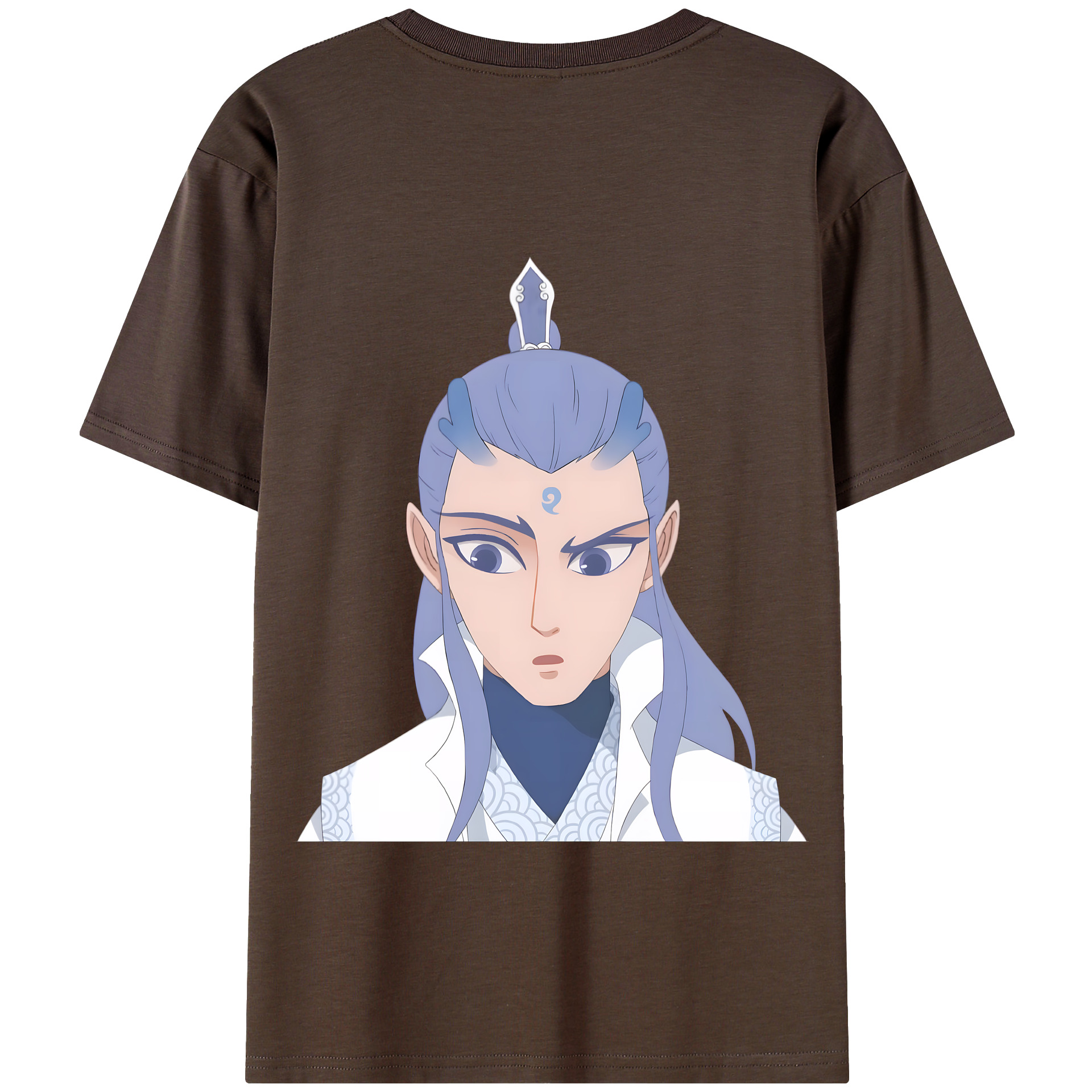 （画像用） Ne Zha 2 ナタ 魔童の大暴れ 綿100％半袖Tシャツ（背面プリント）
