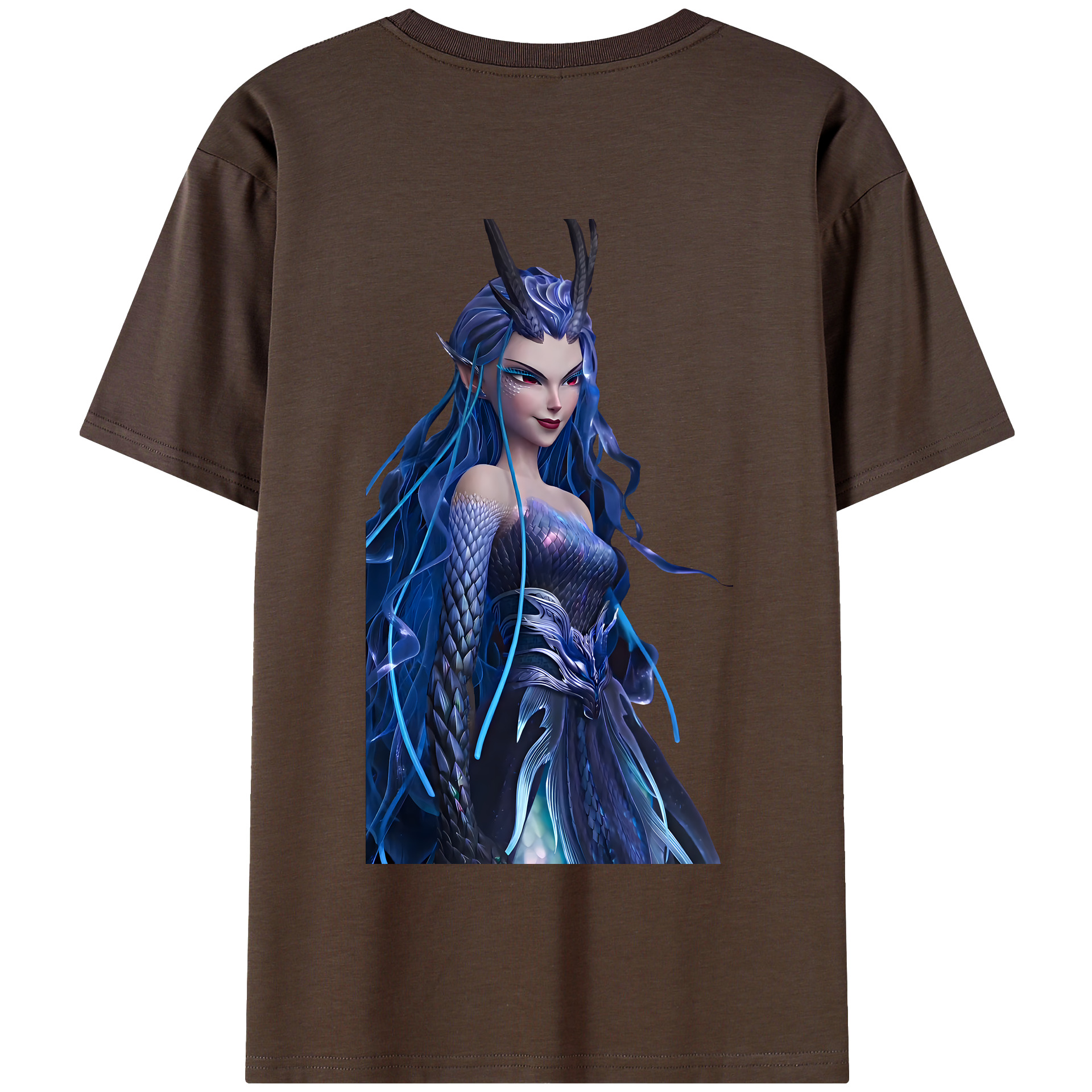 （画像用） Ne Zha 2 ナタ 魔童の大暴れ 綿100％半袖Tシャツ（背面プリント）