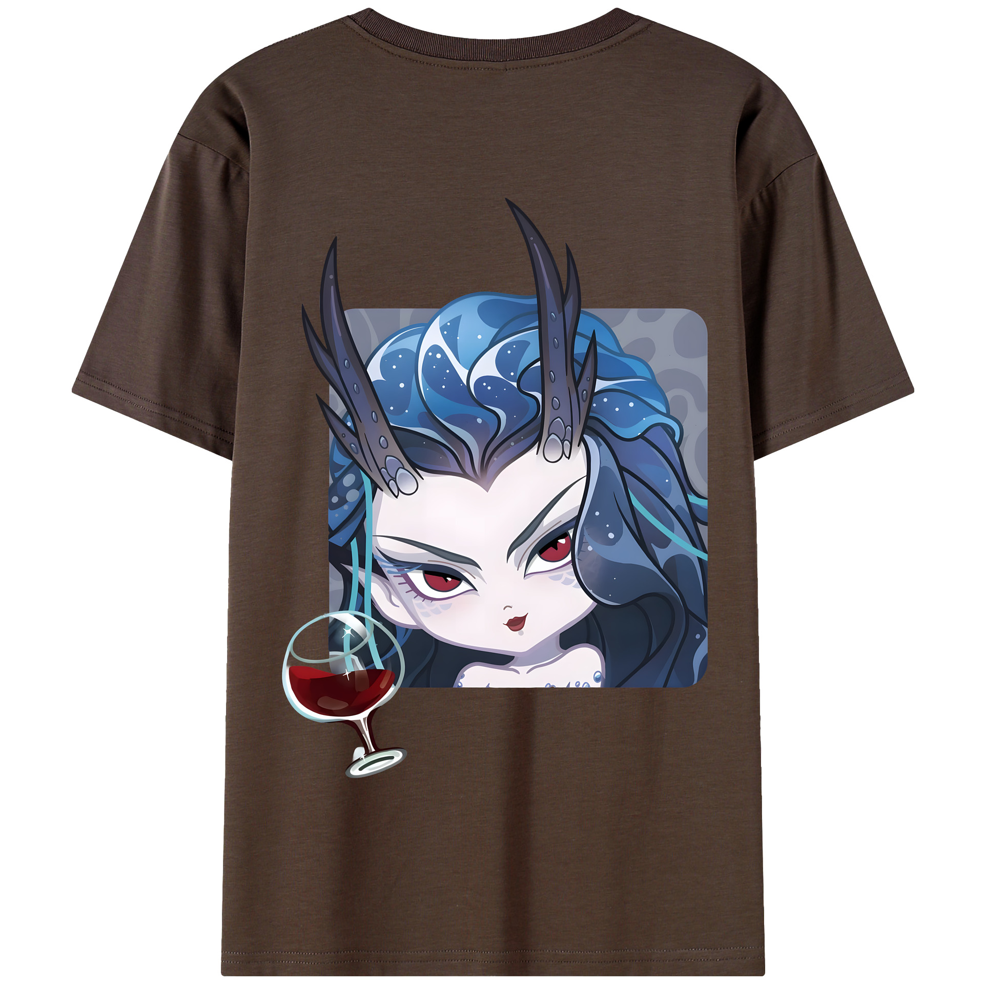 （画像用） Ne Zha 2 ナタ 魔童の大暴れ 綿100％半袖Tシャツ（背面プリント）