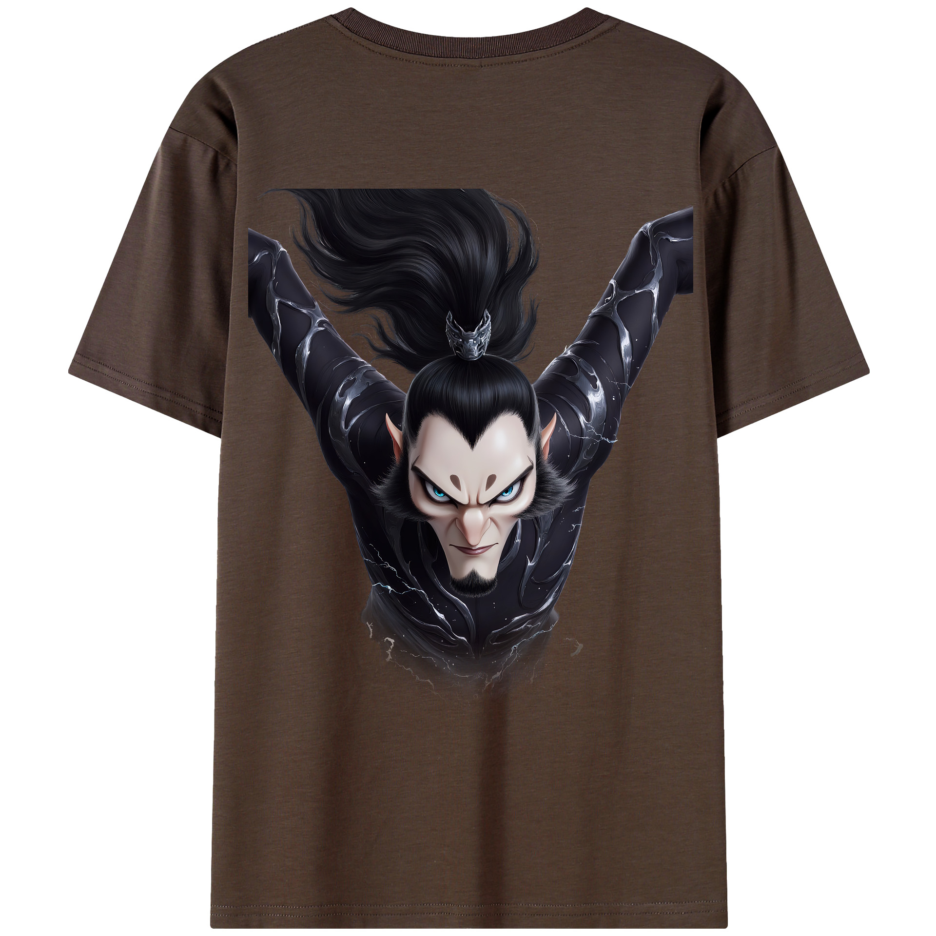 （画像用） Ne Zha 2 ナタ 魔童の大暴れ 綿100％半袖Tシャツ（背面プリント）