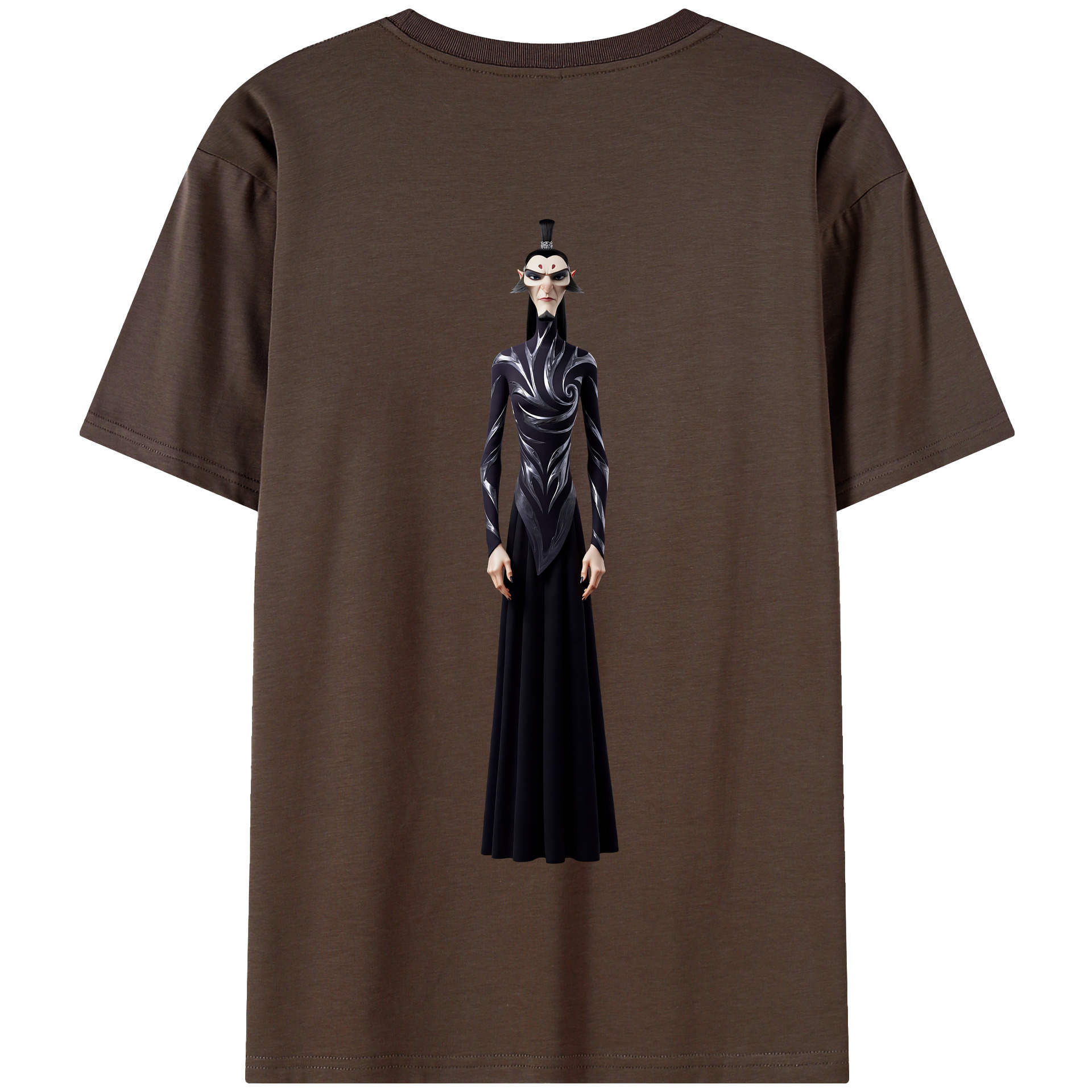 （画像用） Ne Zha 2 ナタ 魔童の大暴れ 綿100％半袖Tシャツ（背面プリント）