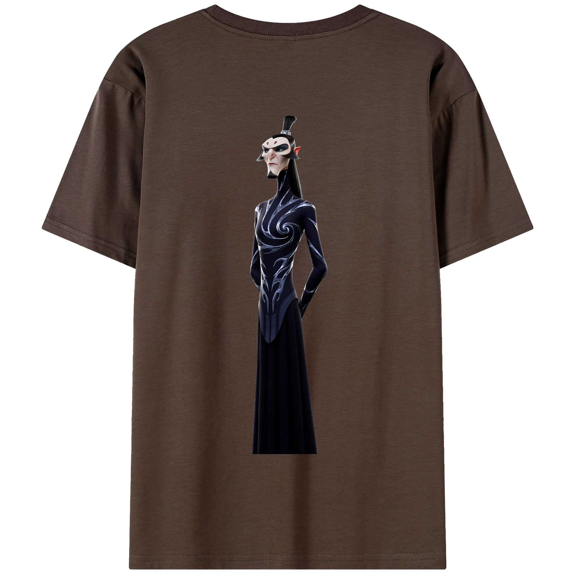 （画像用） Ne Zha 2 ナタ 魔童の大暴れ 綿100％半袖Tシャツ（背面プリント）