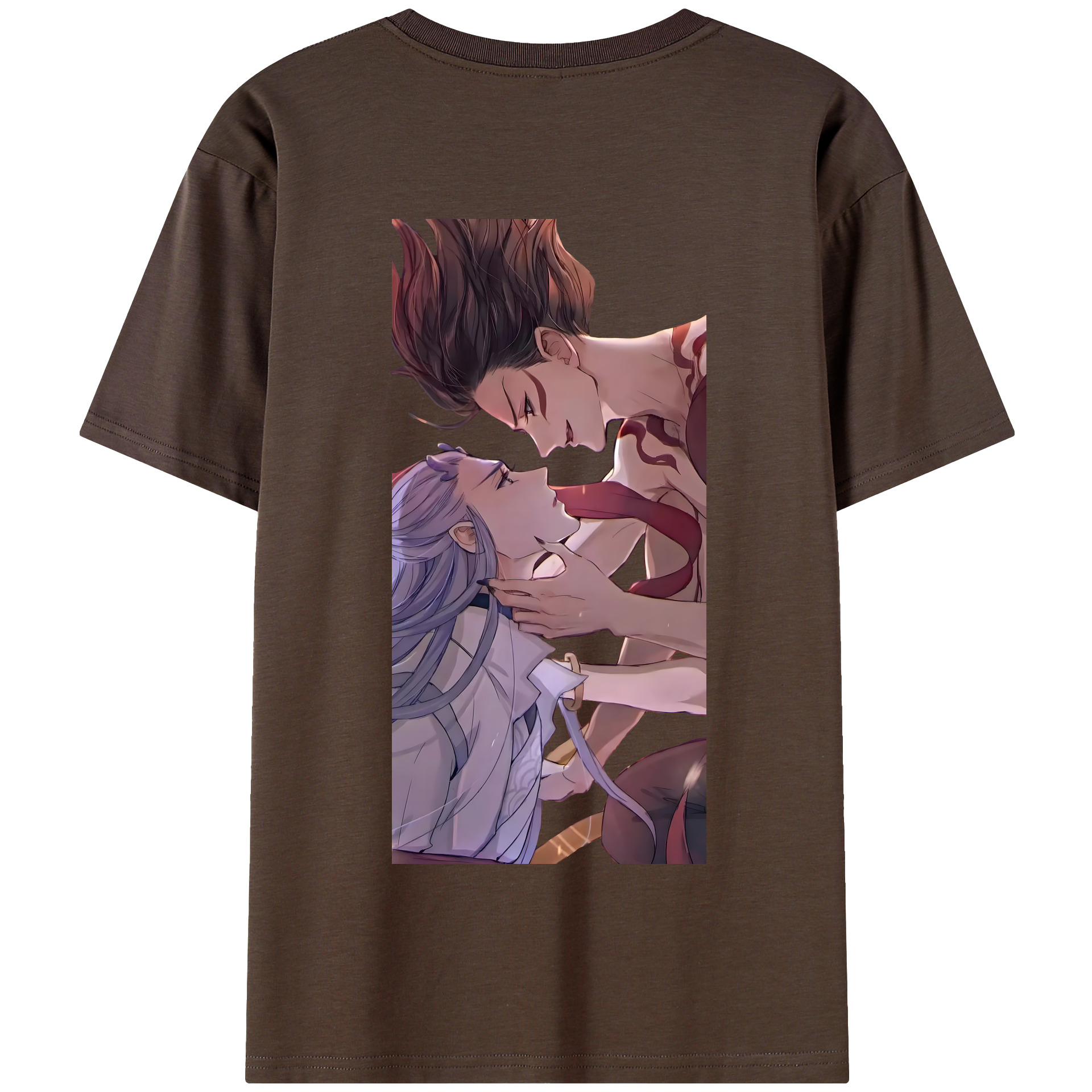 （画像用） Ne Zha 2 ナタ 魔童の大暴れ 綿100％半袖Tシャツ（背面プリント）