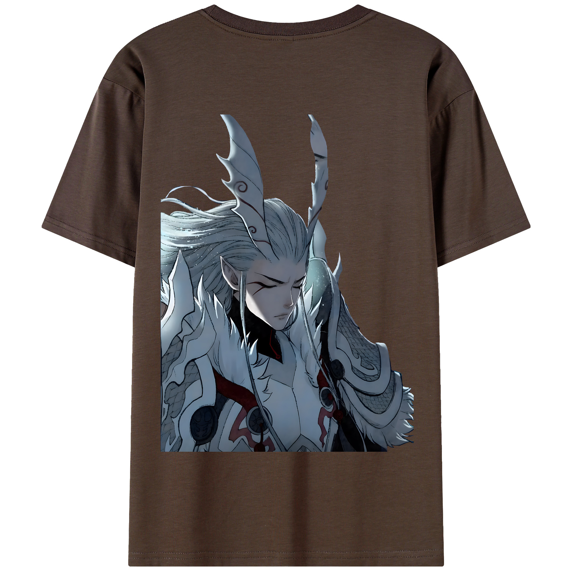 （画像用） Ne Zha 2 ナタ 魔童の大暴れ 綿100％半袖Tシャツ（背面プリント）